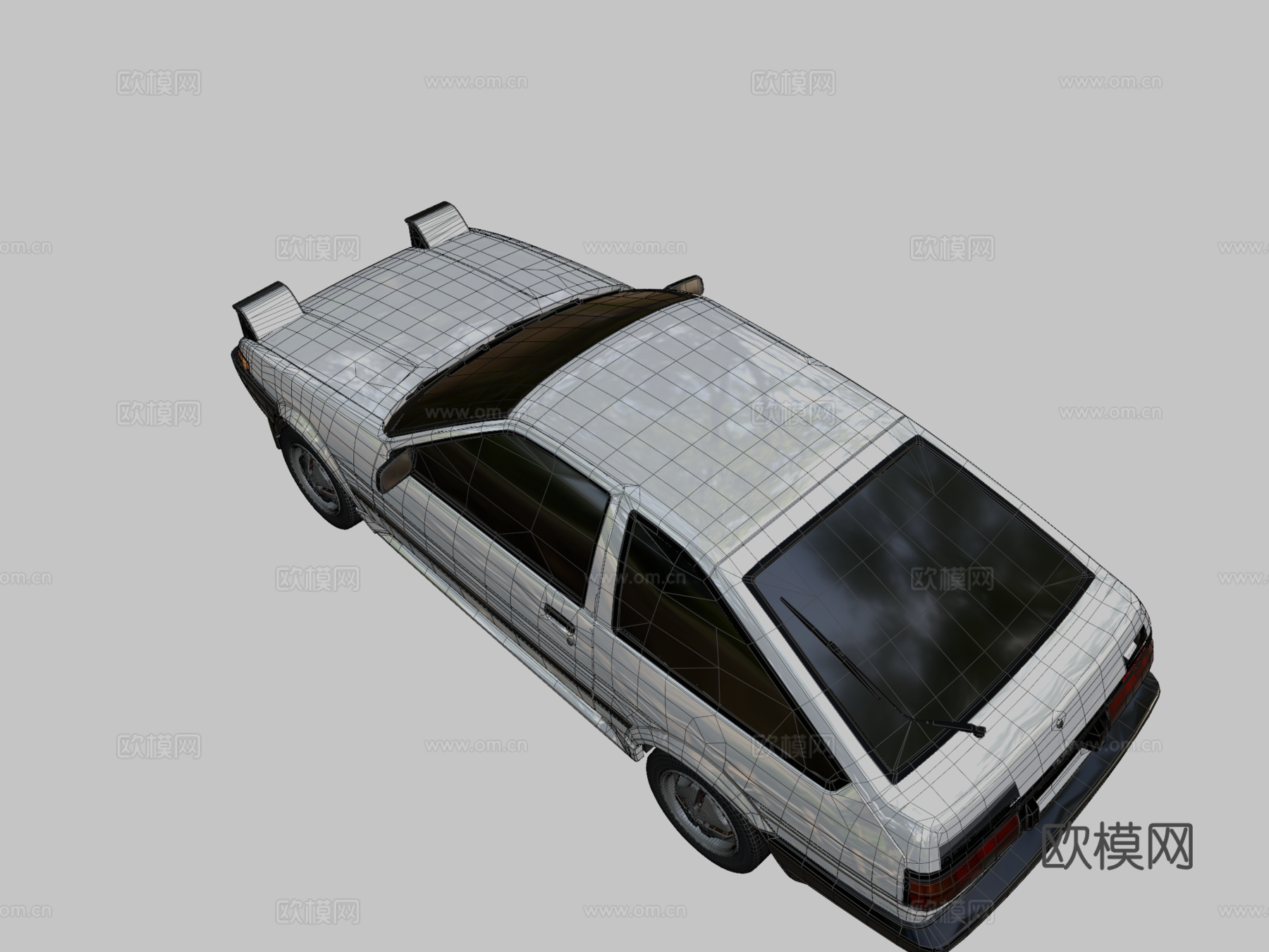 丰田GT顶点拓海(AE86)原厂日本国内市场版su模型