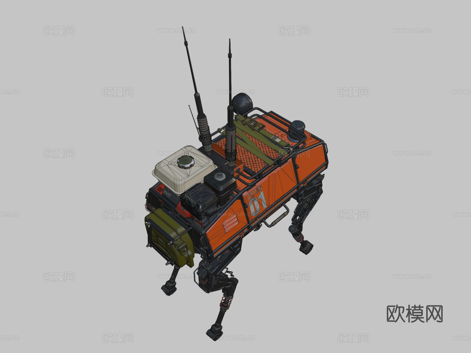 机器人伊热夫斯克机械 草案su模型