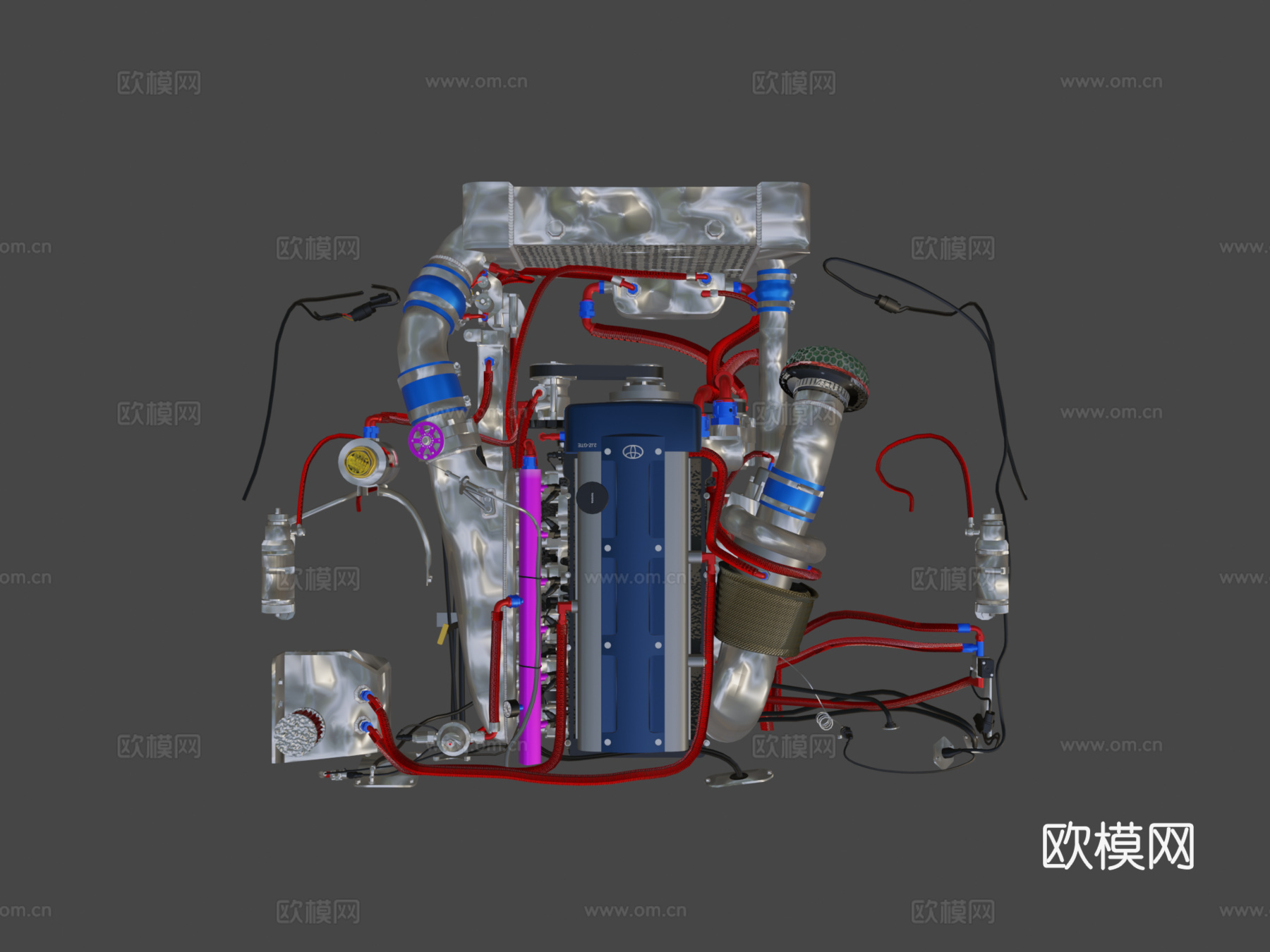 丰田 2JZ GTE 发动机su模型