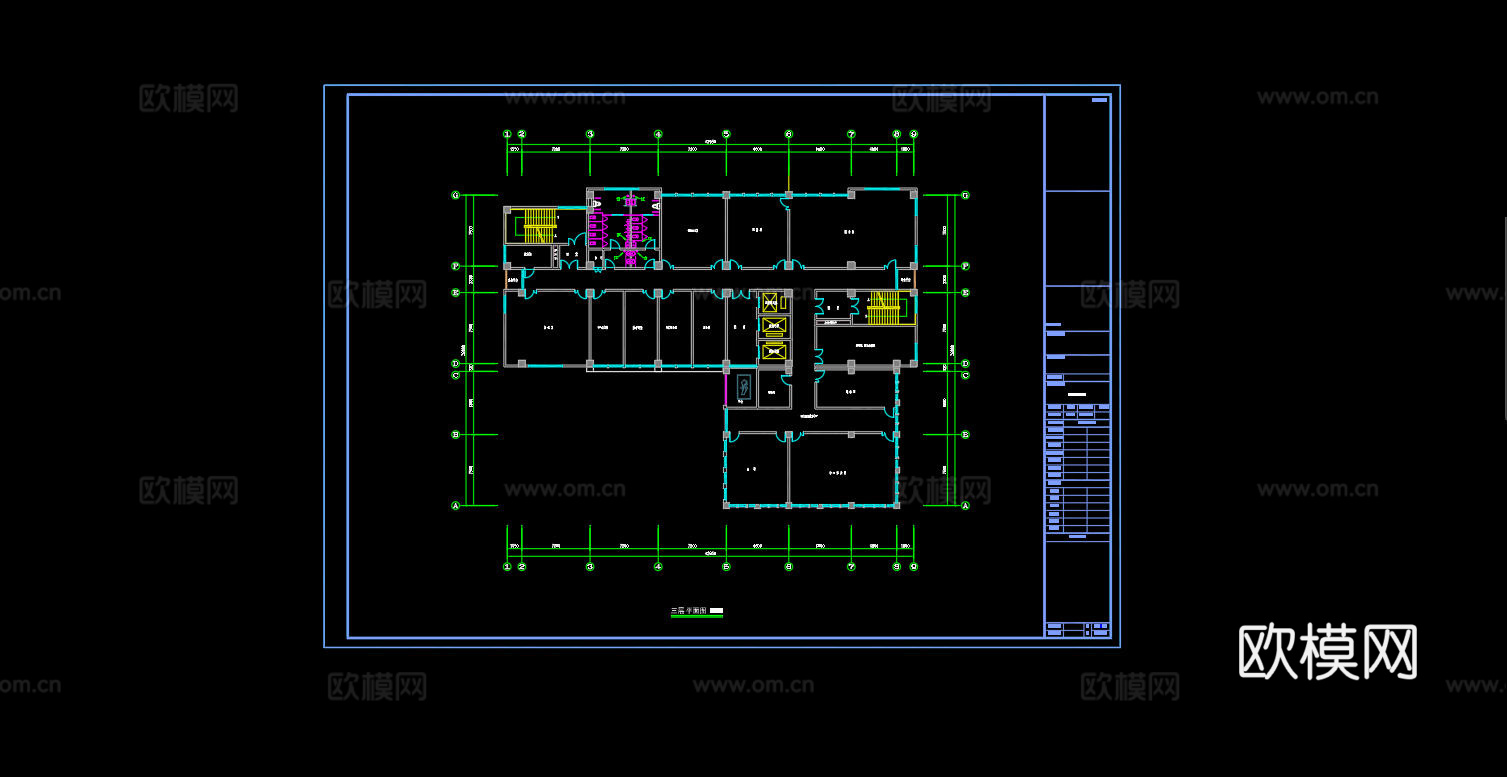 社区医院卫生院平面图cad施工图