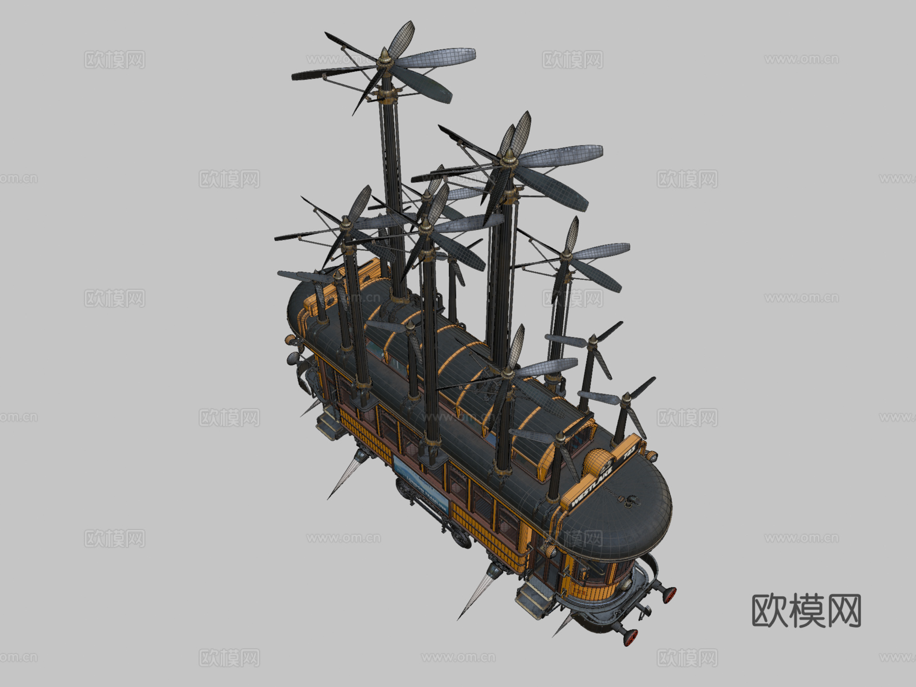 伦敦电车su模型