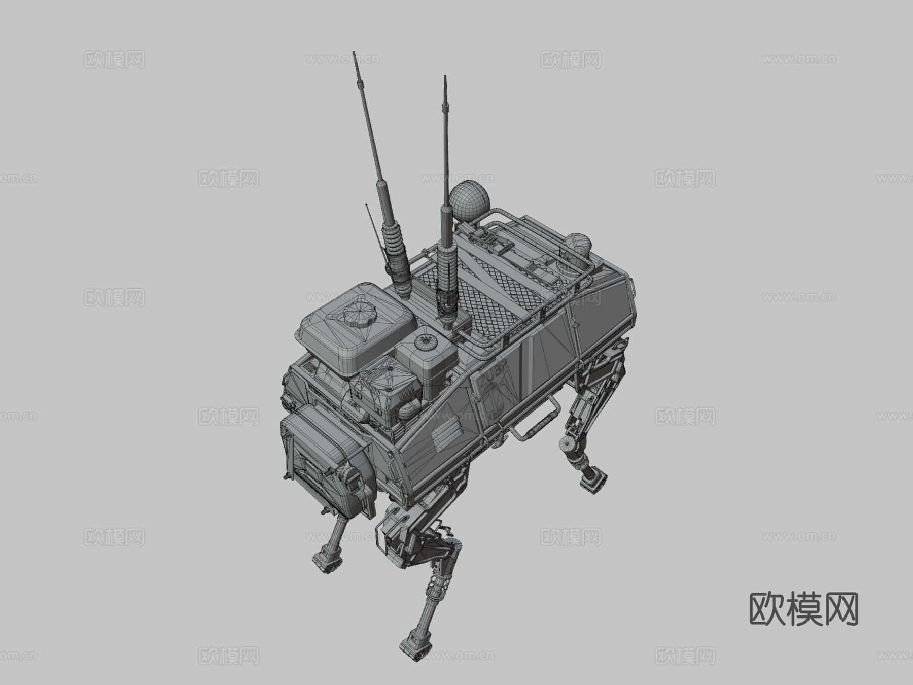 机器人伊热夫斯克机械 草案su模型