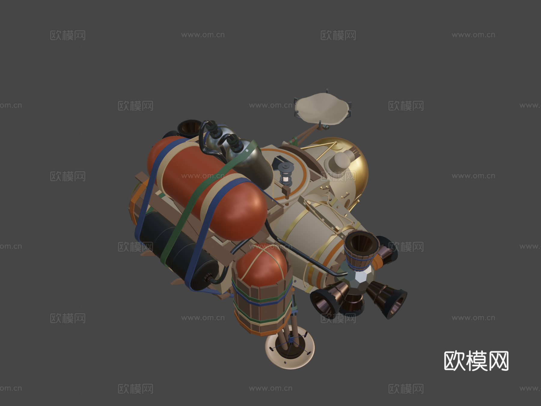 外层荒野  飞船su模型