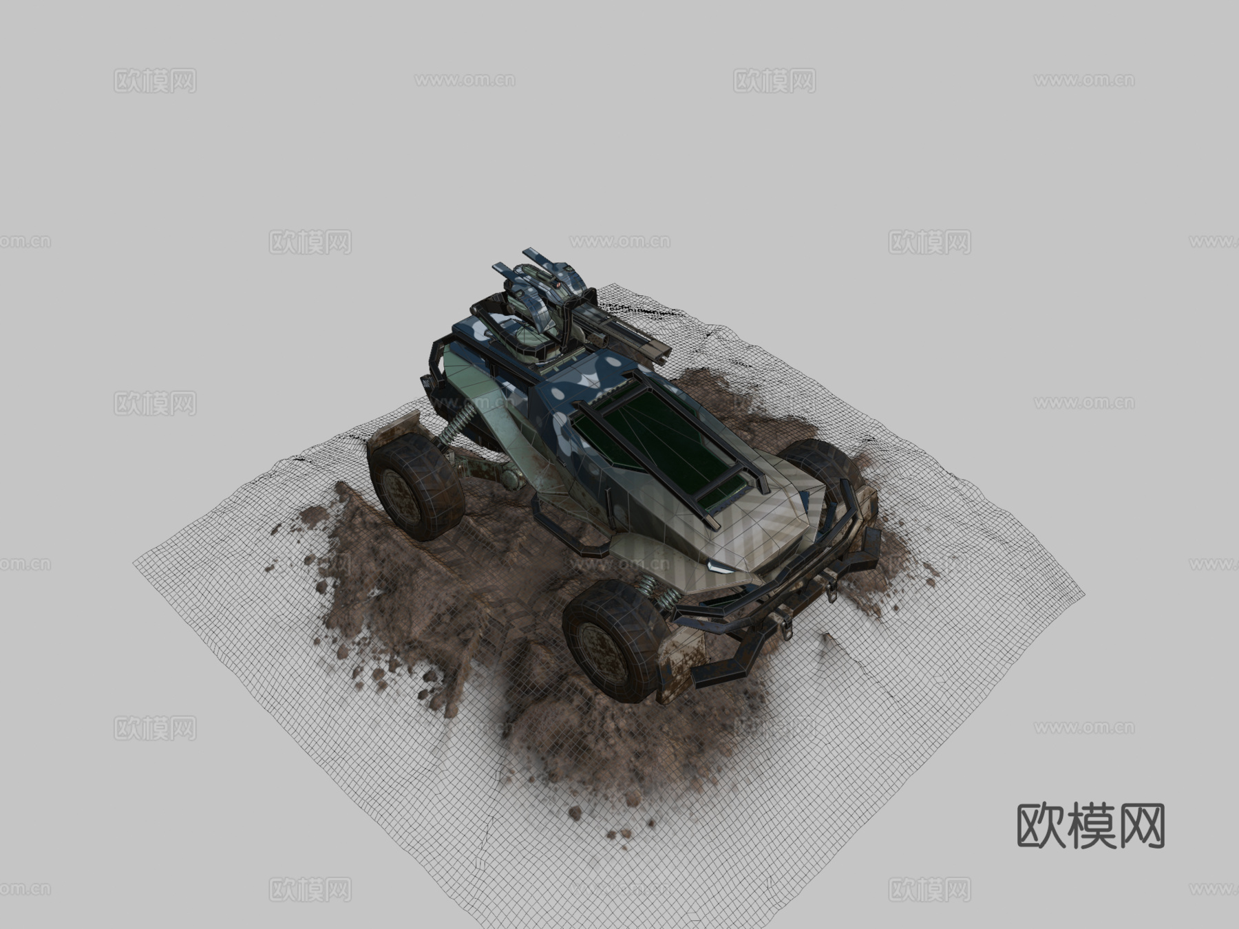 百夫长车辆  炮塔su模型