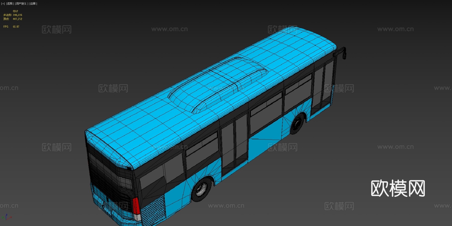 城市巴士su模型