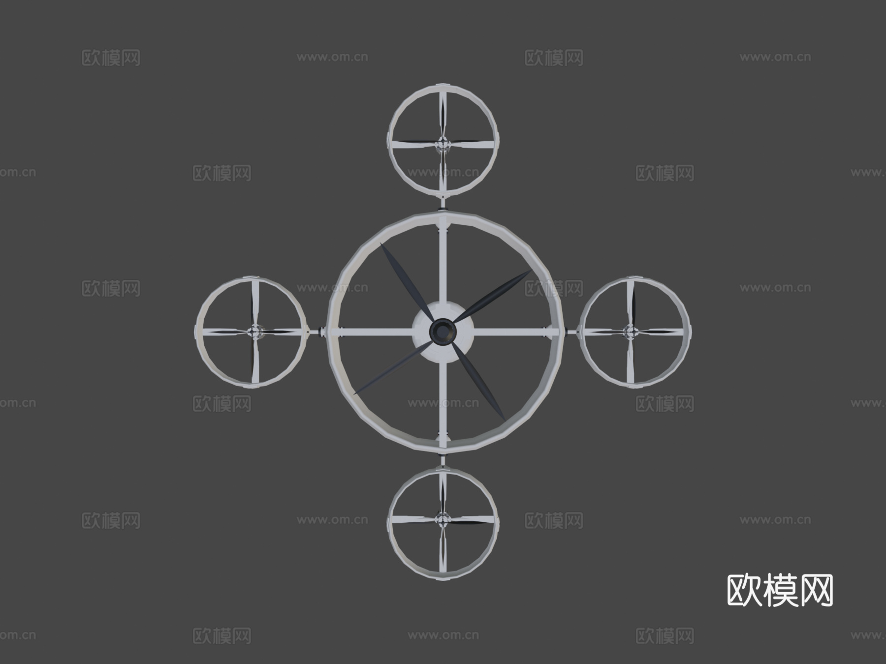 侦察间谍无人机su模型