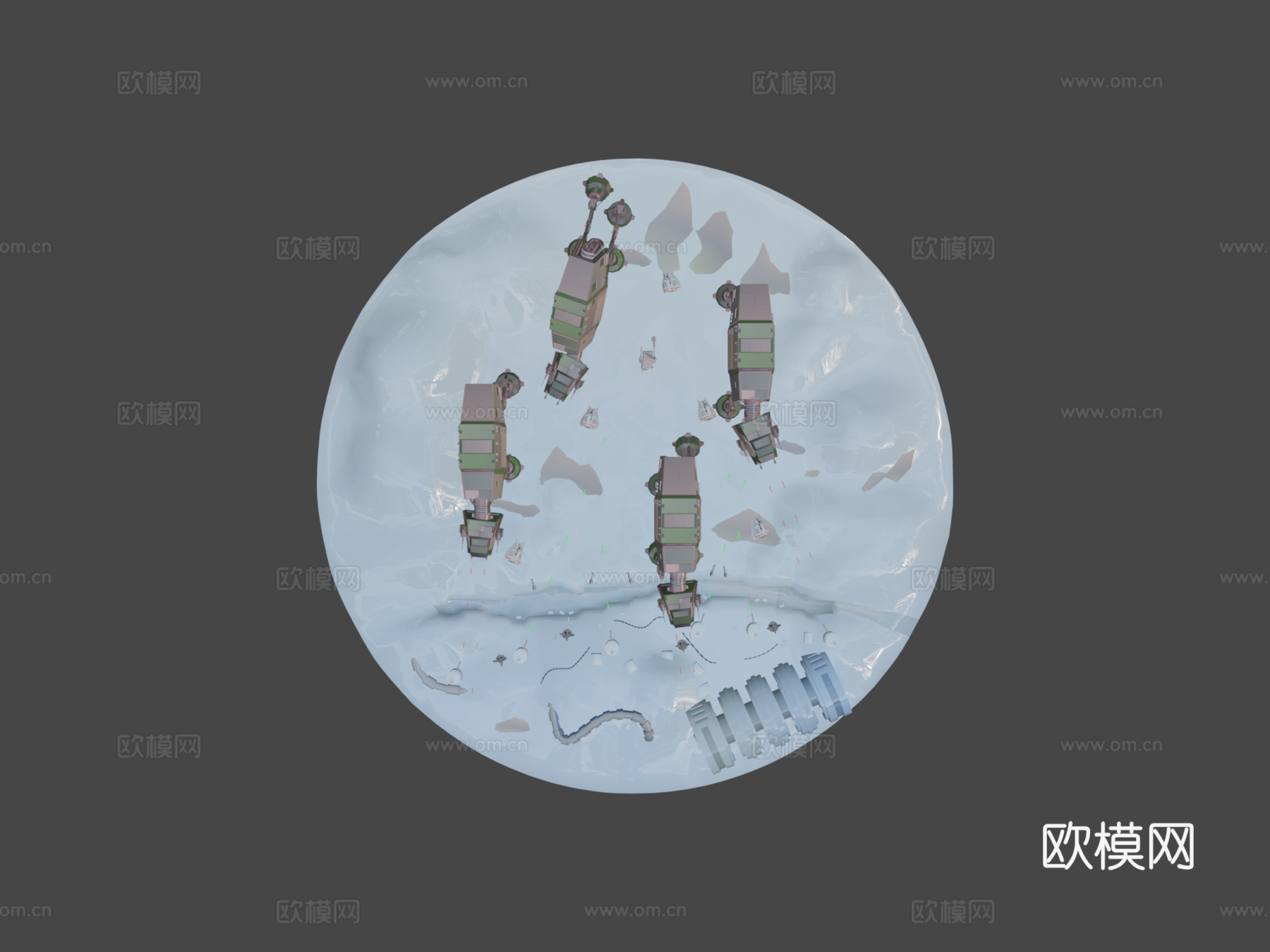 星球大战-AT-AT战斗su模型