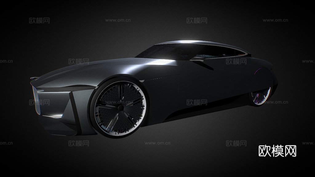 捷豹E豪华概念车su模型