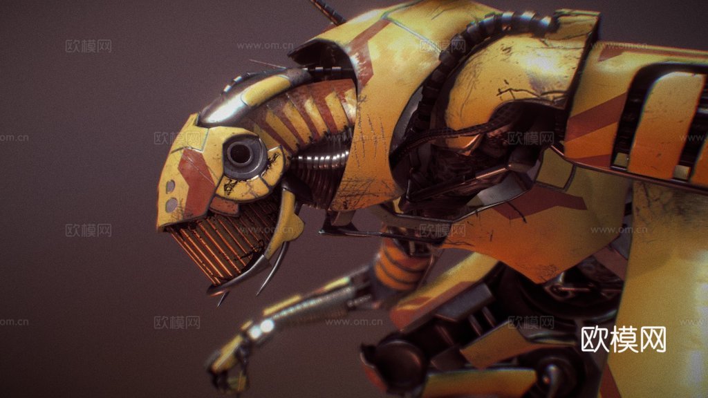 金属手臂野兽su模型