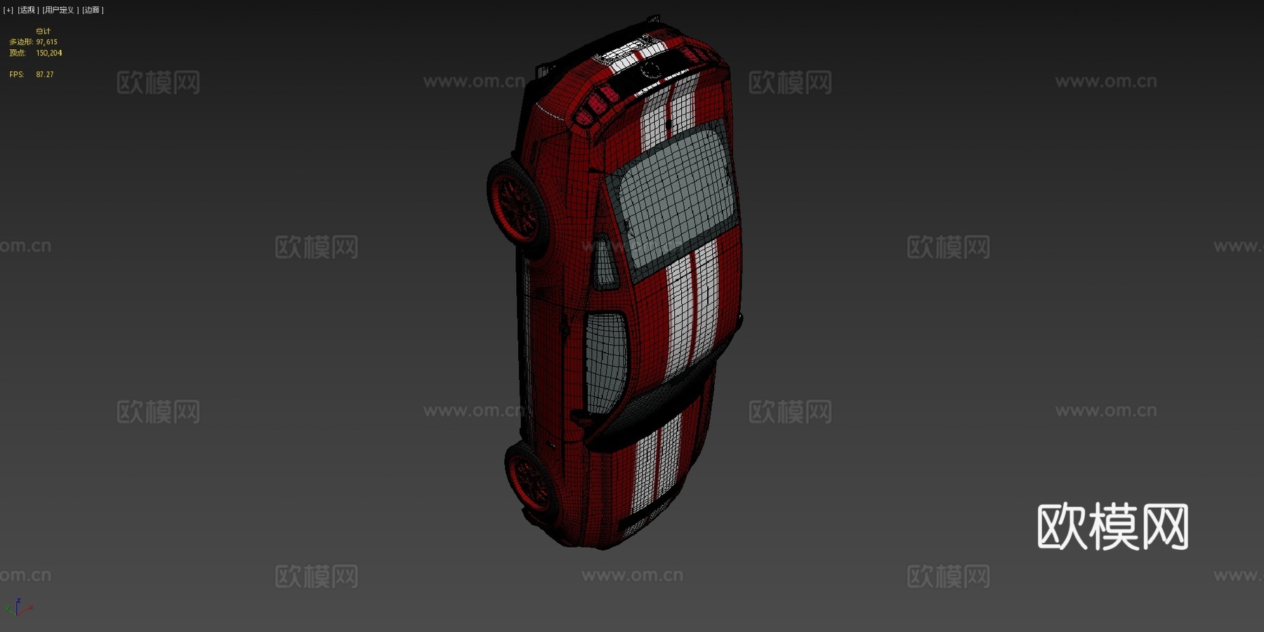 福特 野马 谢尔比 2012su模型