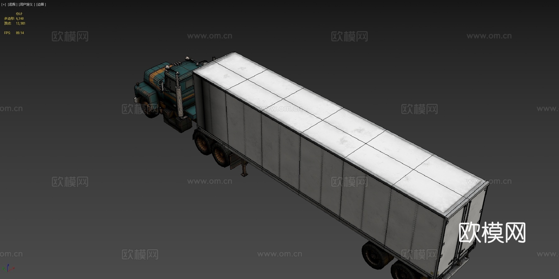 年代 半挂卡车su模型