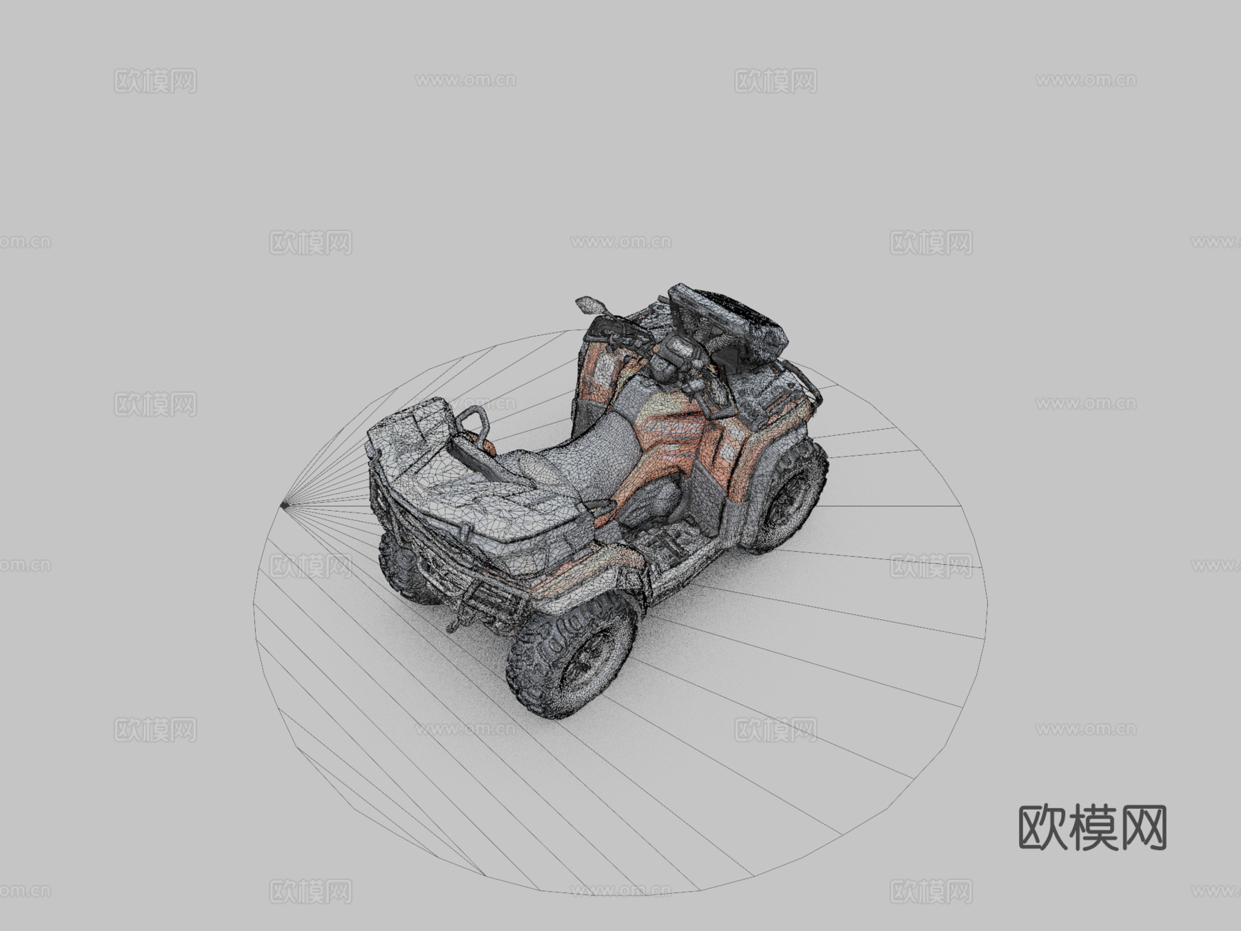 CF Moto X10 全地形车 四轮摩托车su模型