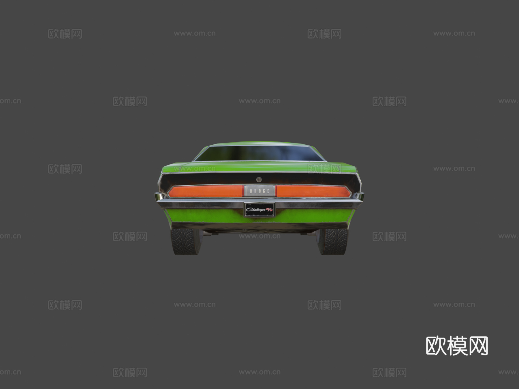 道奇挑战者  肌肉车  低多边形su模型