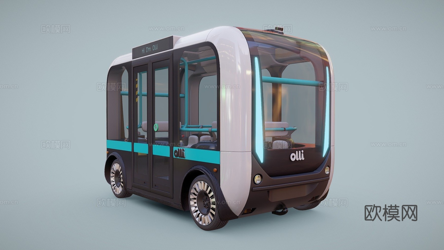 无人驾驶巴士本地汽车奥利su模型