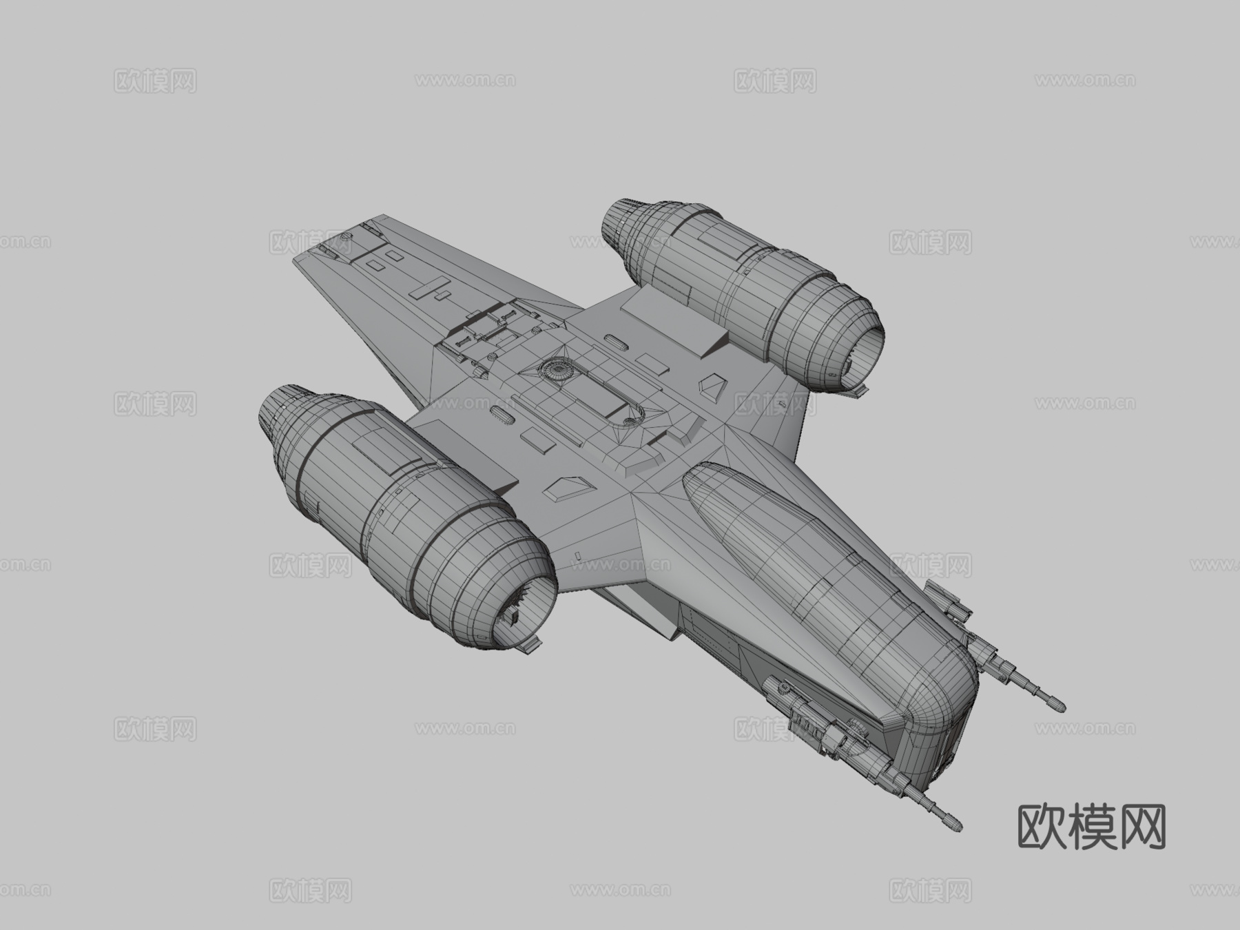 剃刀冠  星球大战su模型