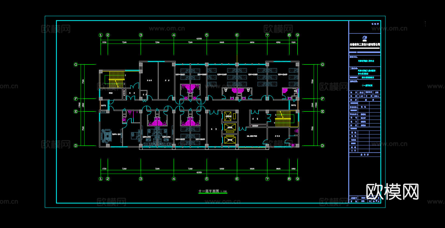 社区医院卫生院平面图cad施工图