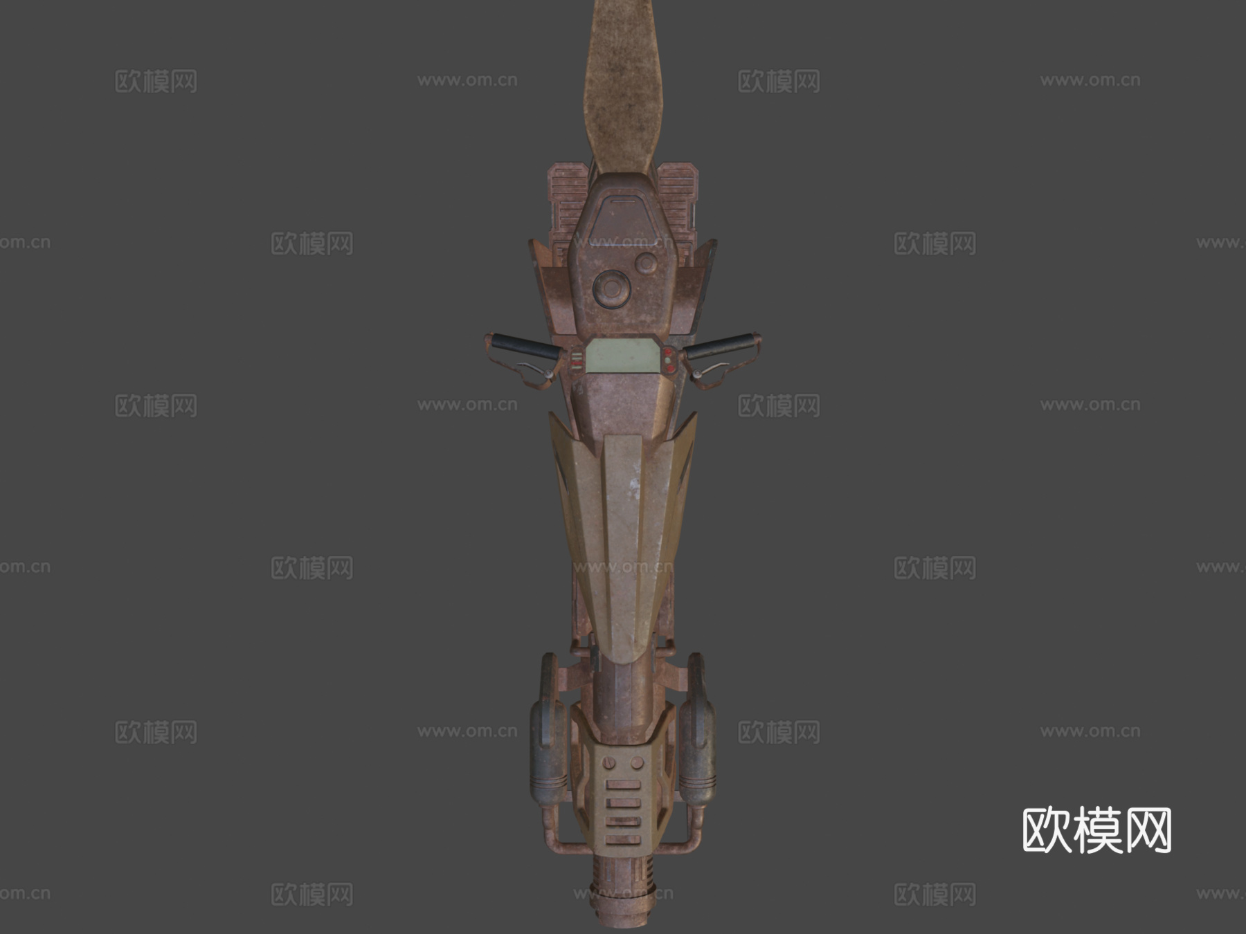 科幻悬浮自行车 04su模型