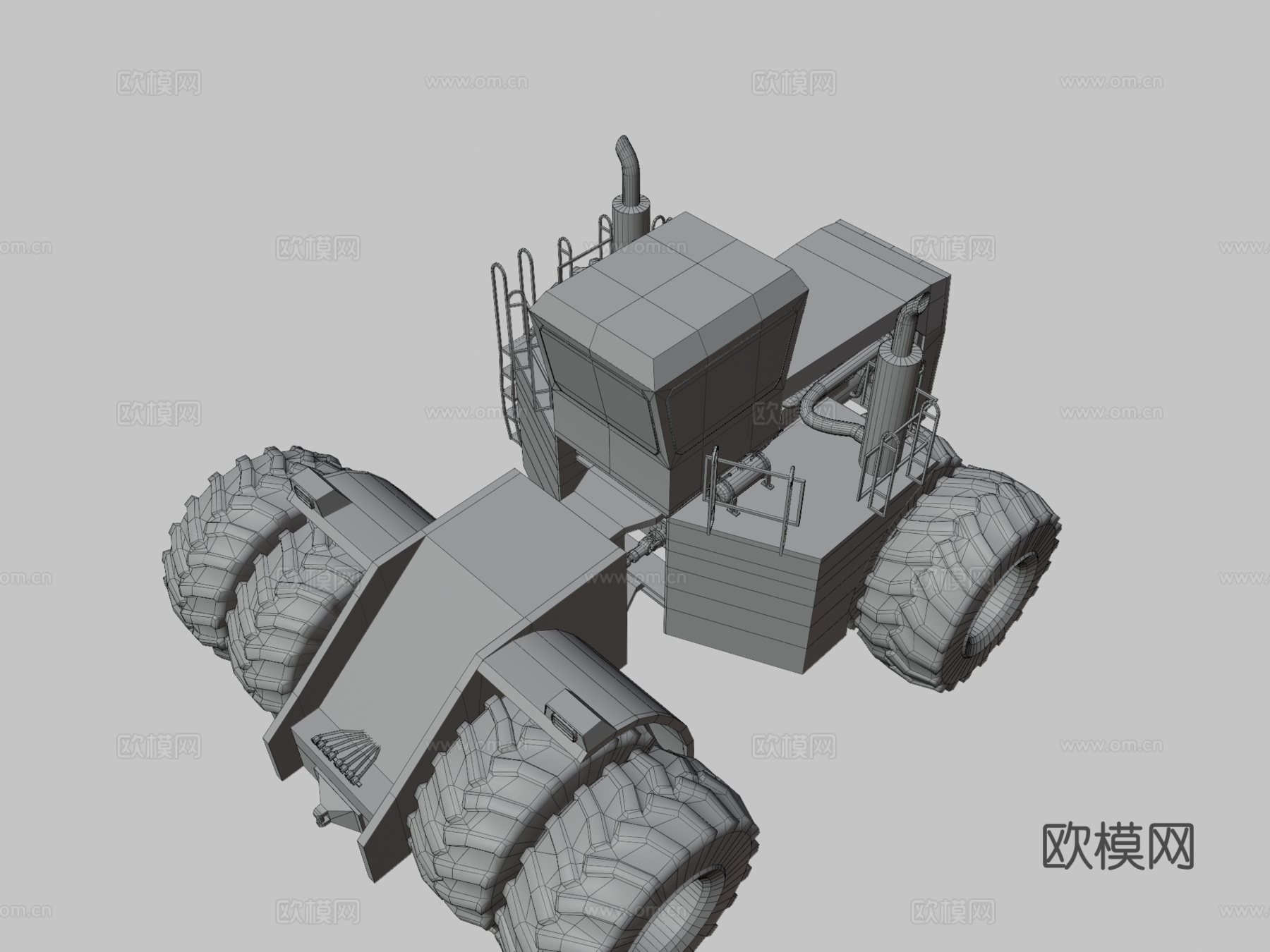 大芽 747 拖拉机su模型