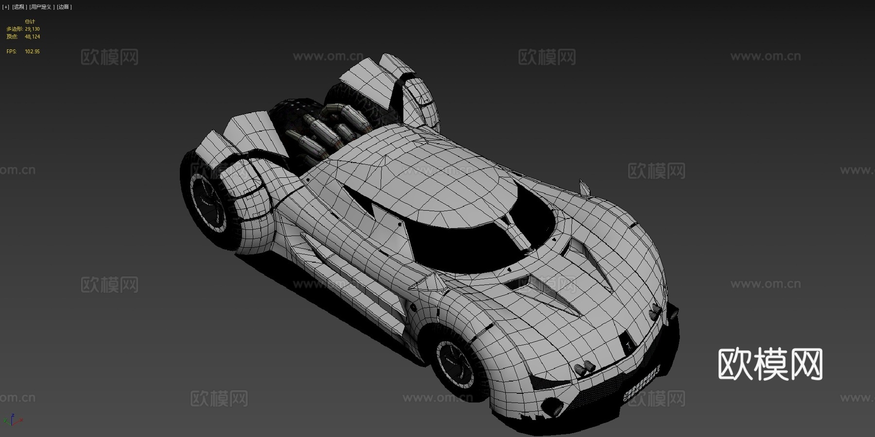 雷霆大师 超级跑车 马克I 作者 Alex.Kasu模型