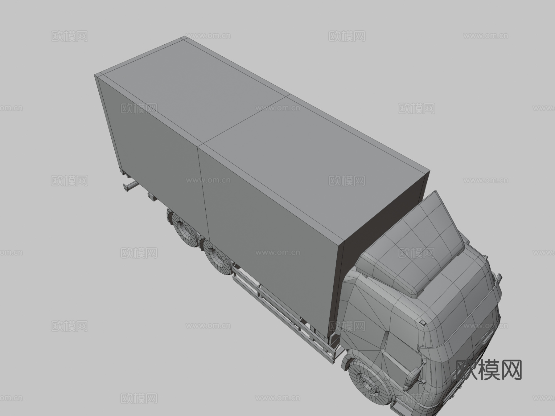 厢式货车su模型