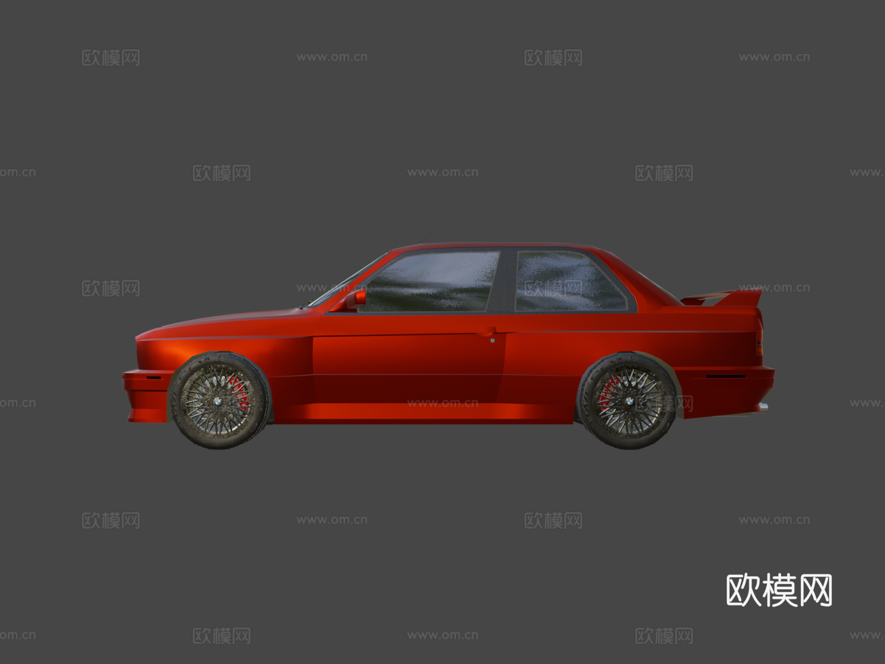 低多边形宝马E30 M3su模型