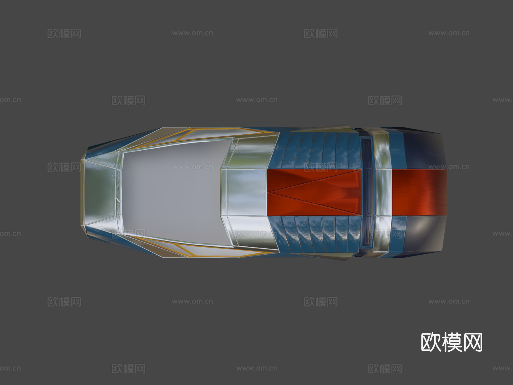 未来飞行汽车su模型