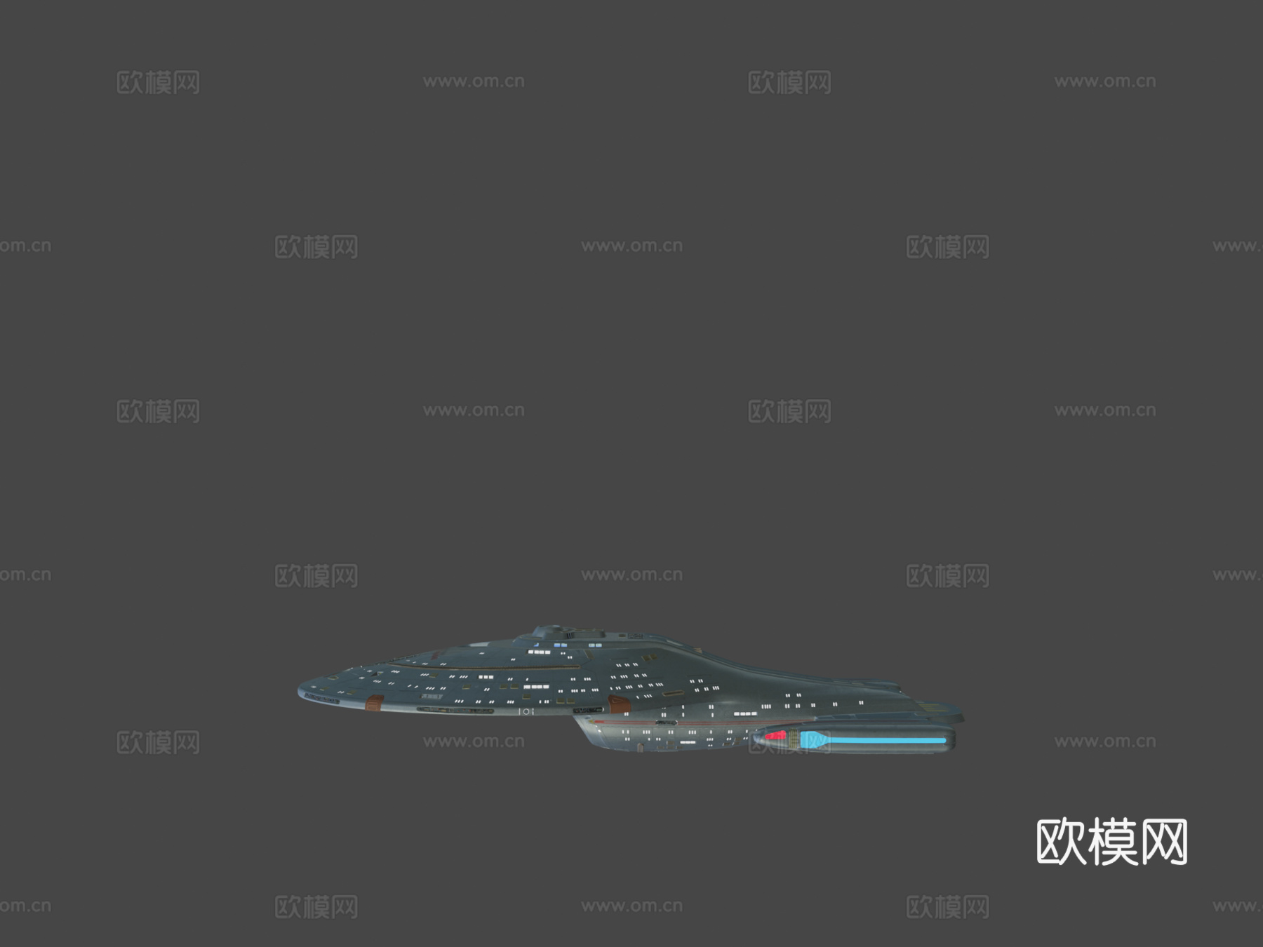 USS 航海家号 4K 纹理星际迷航无畏号su模型