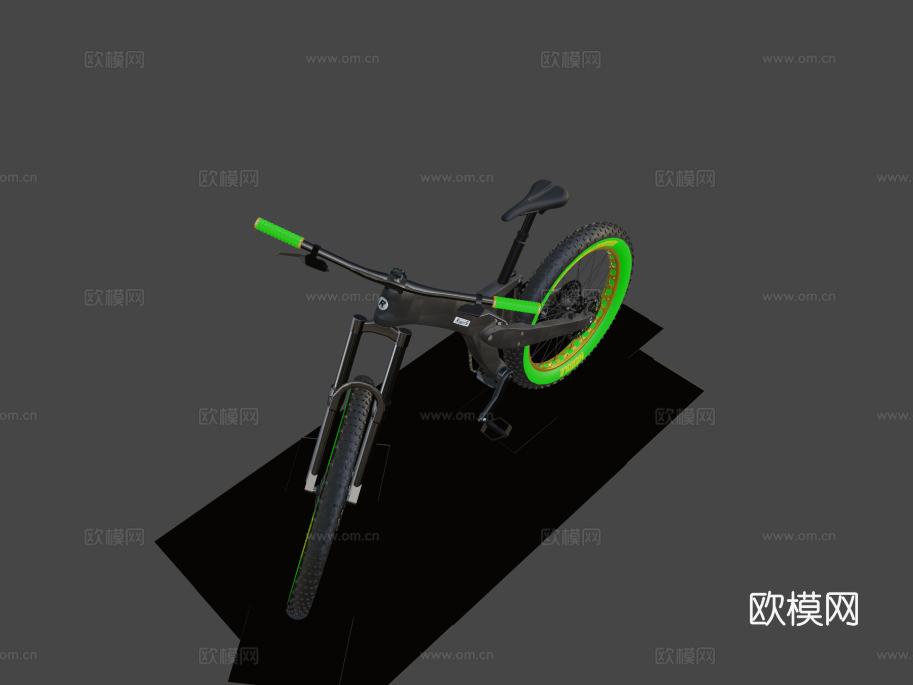 碳纤维车架自行车su模型