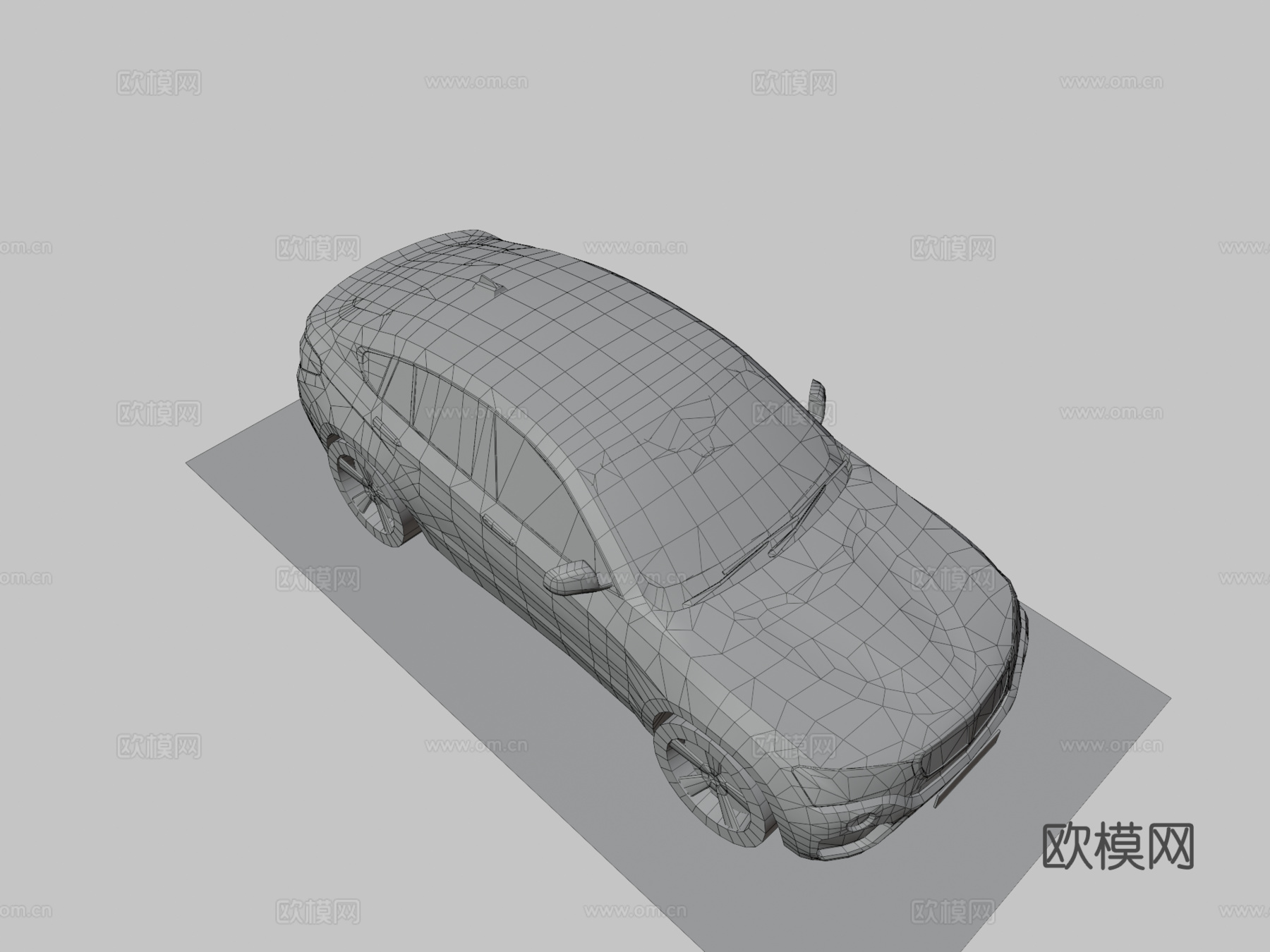 低多边形通用 SUVsu模型