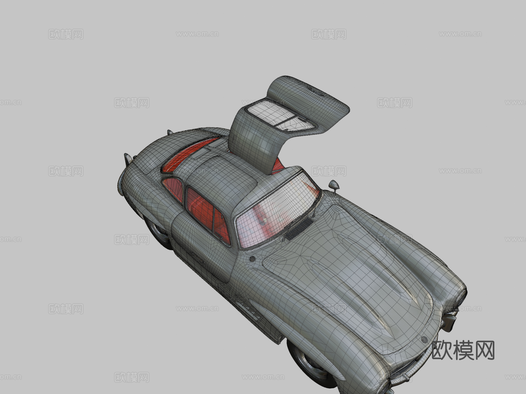 梅赛德斯-奔驰300SL鸥翼su模型