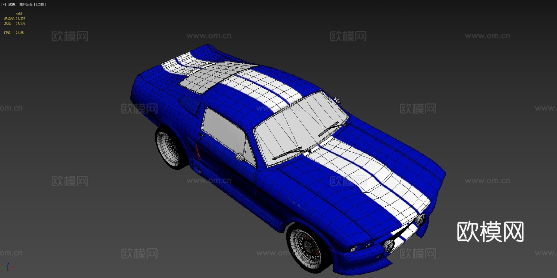 '67款野马su模型