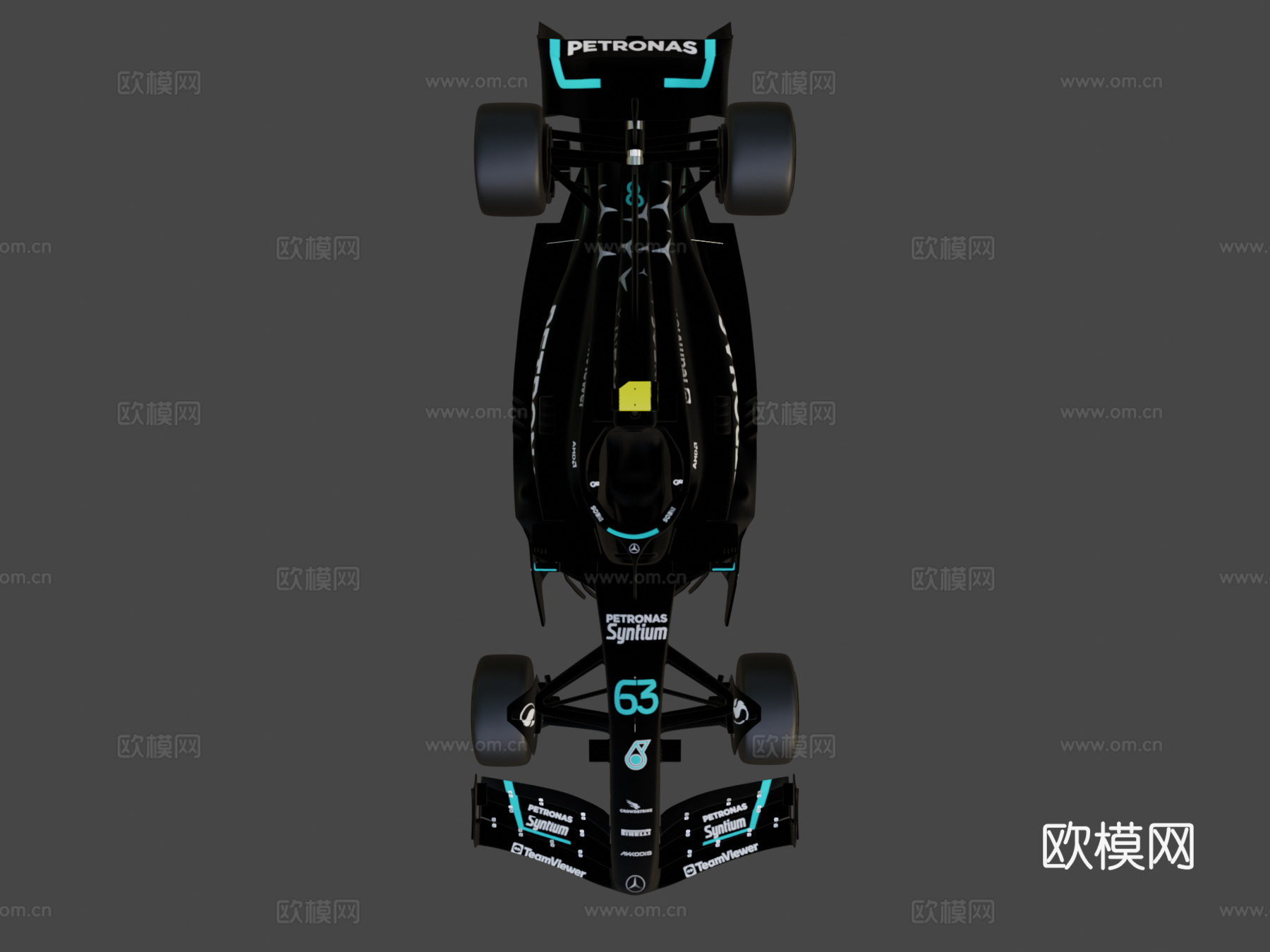 梅赛德斯AMG佩特罗纳斯W14 2023款su模型