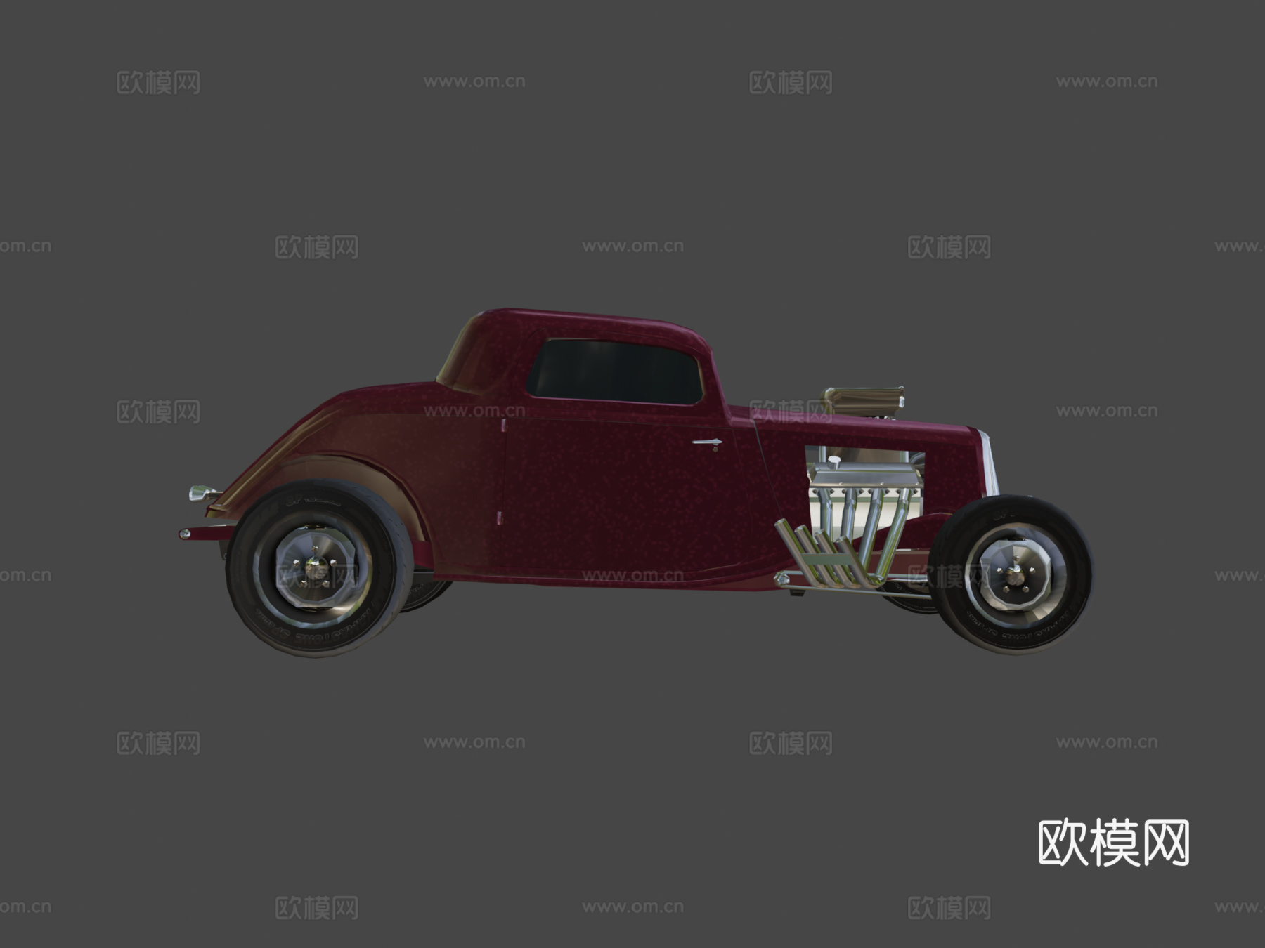 年双门轿跑车热棒#1-低多边形模型su模型