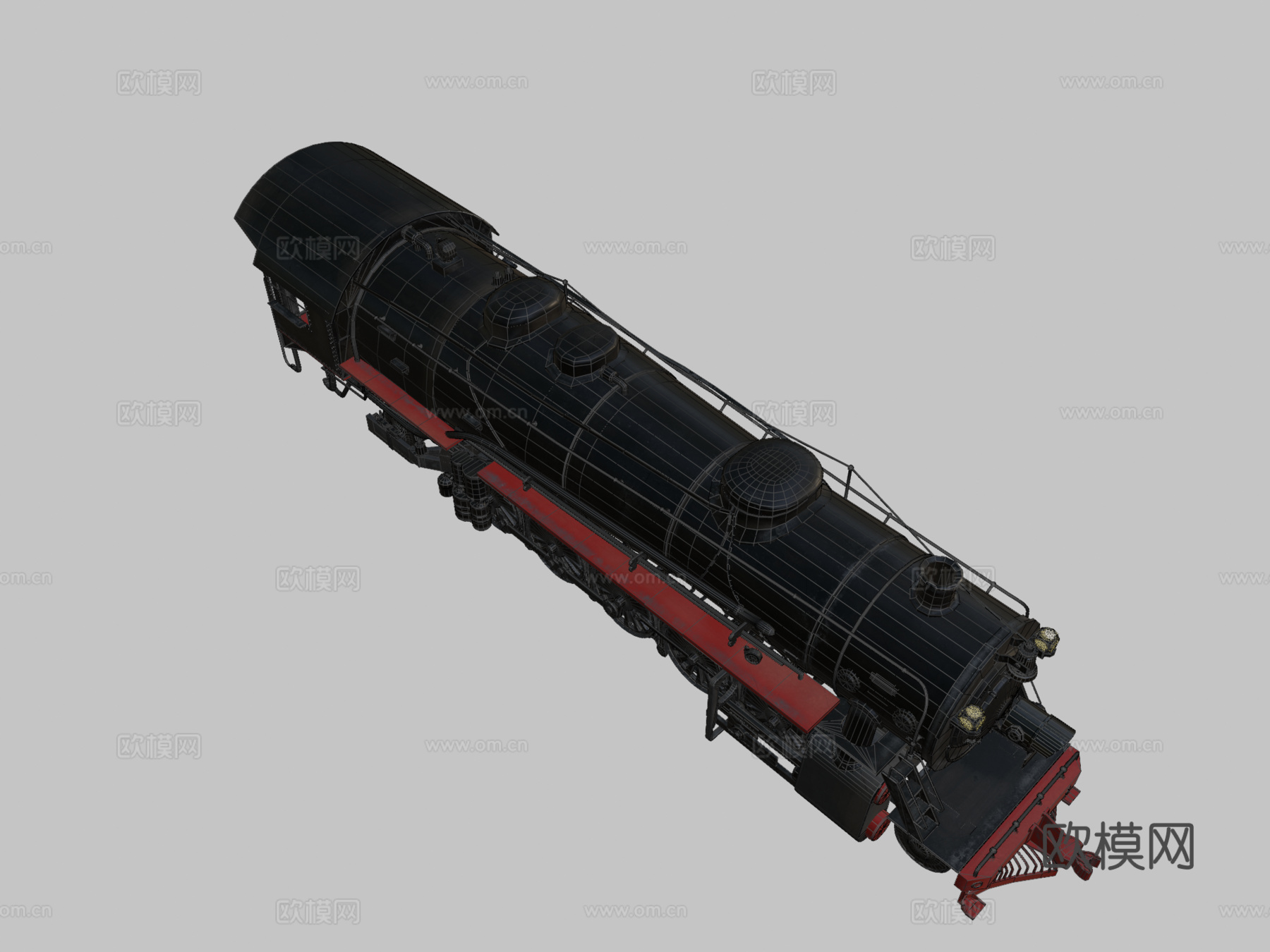 蒸汽火车su模型