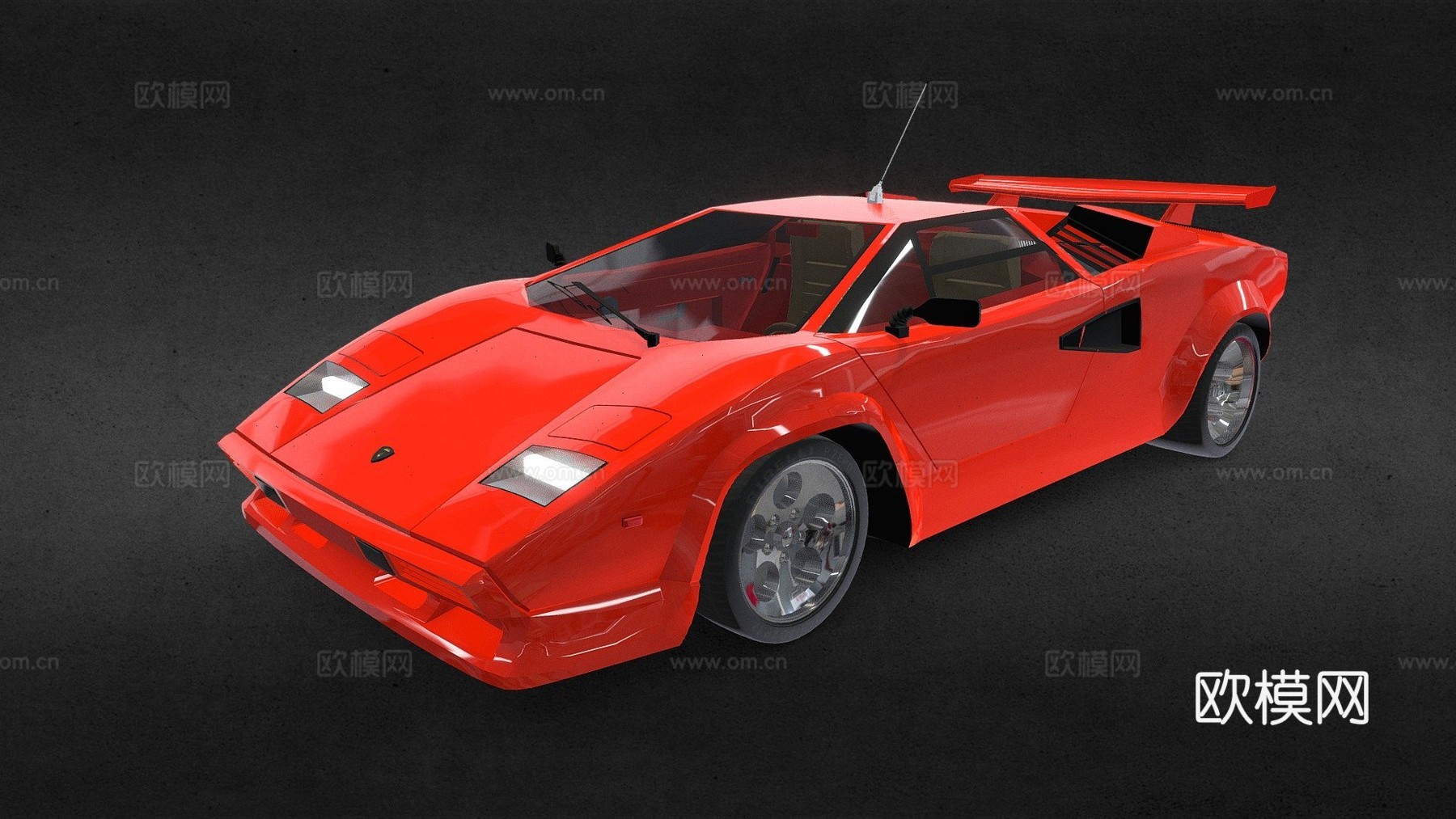 款兰博基尼Countachsu模型