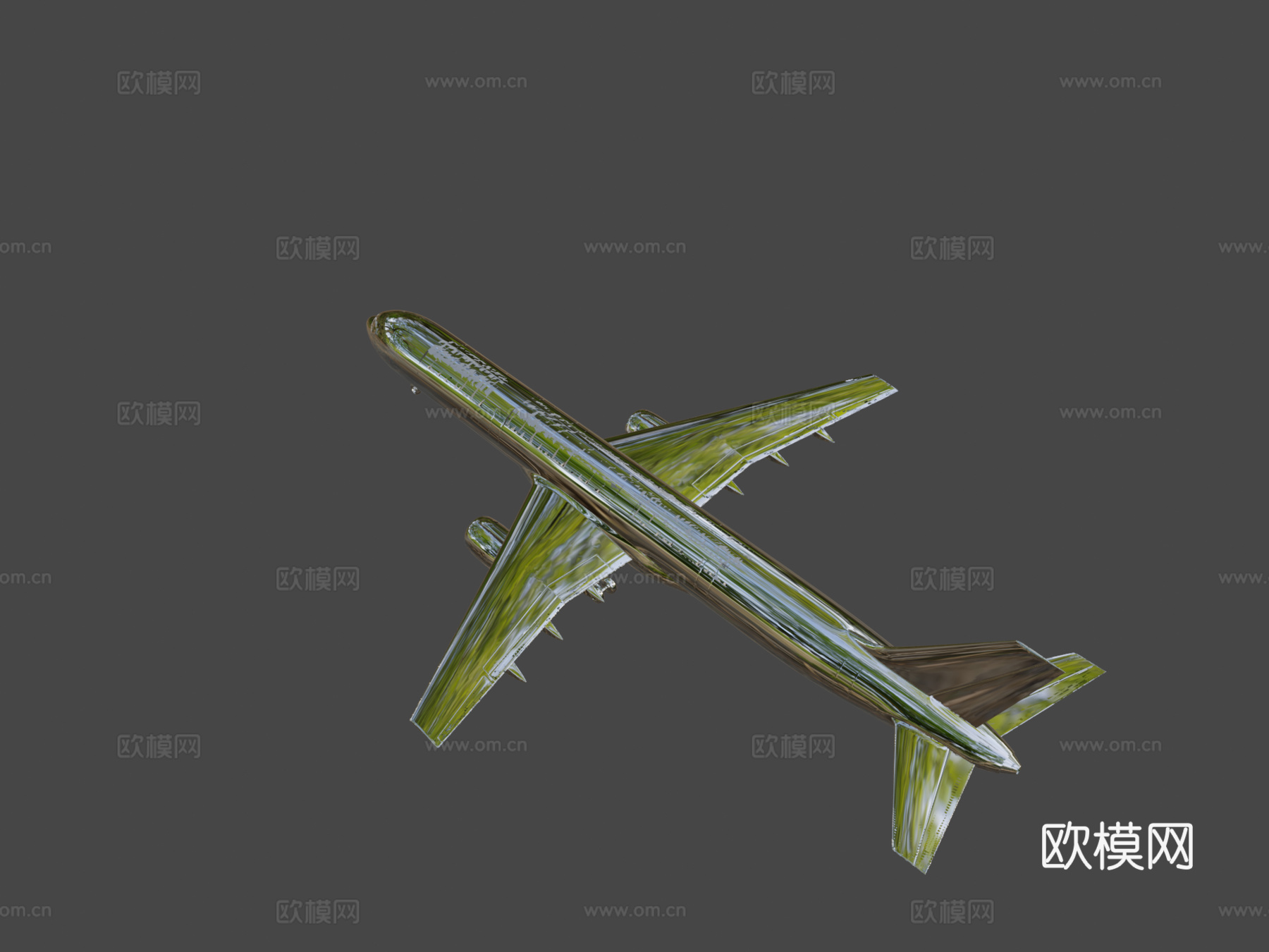 客机波音757透明su模型