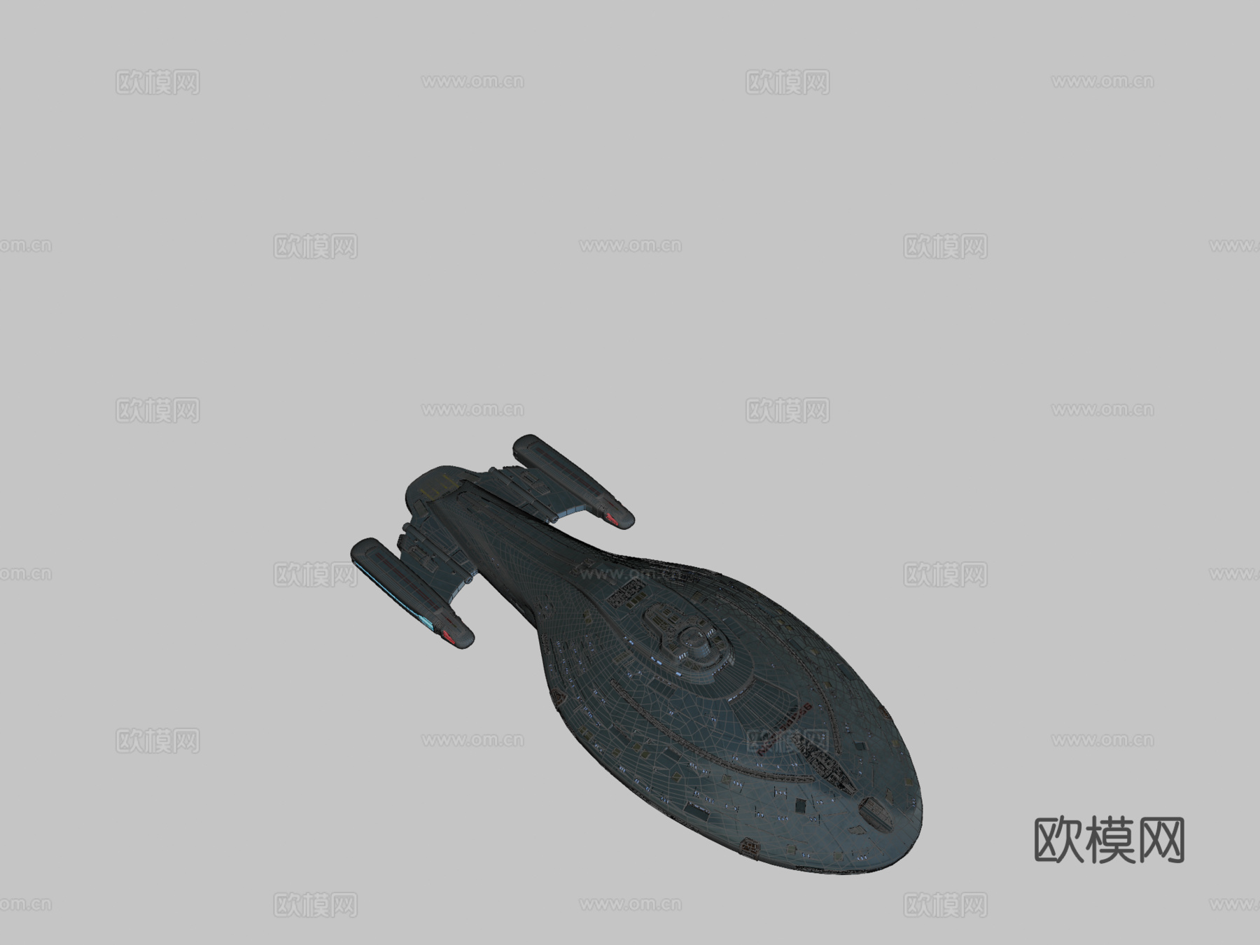 USS 航海家号 4K 纹理星际迷航无畏号su模型