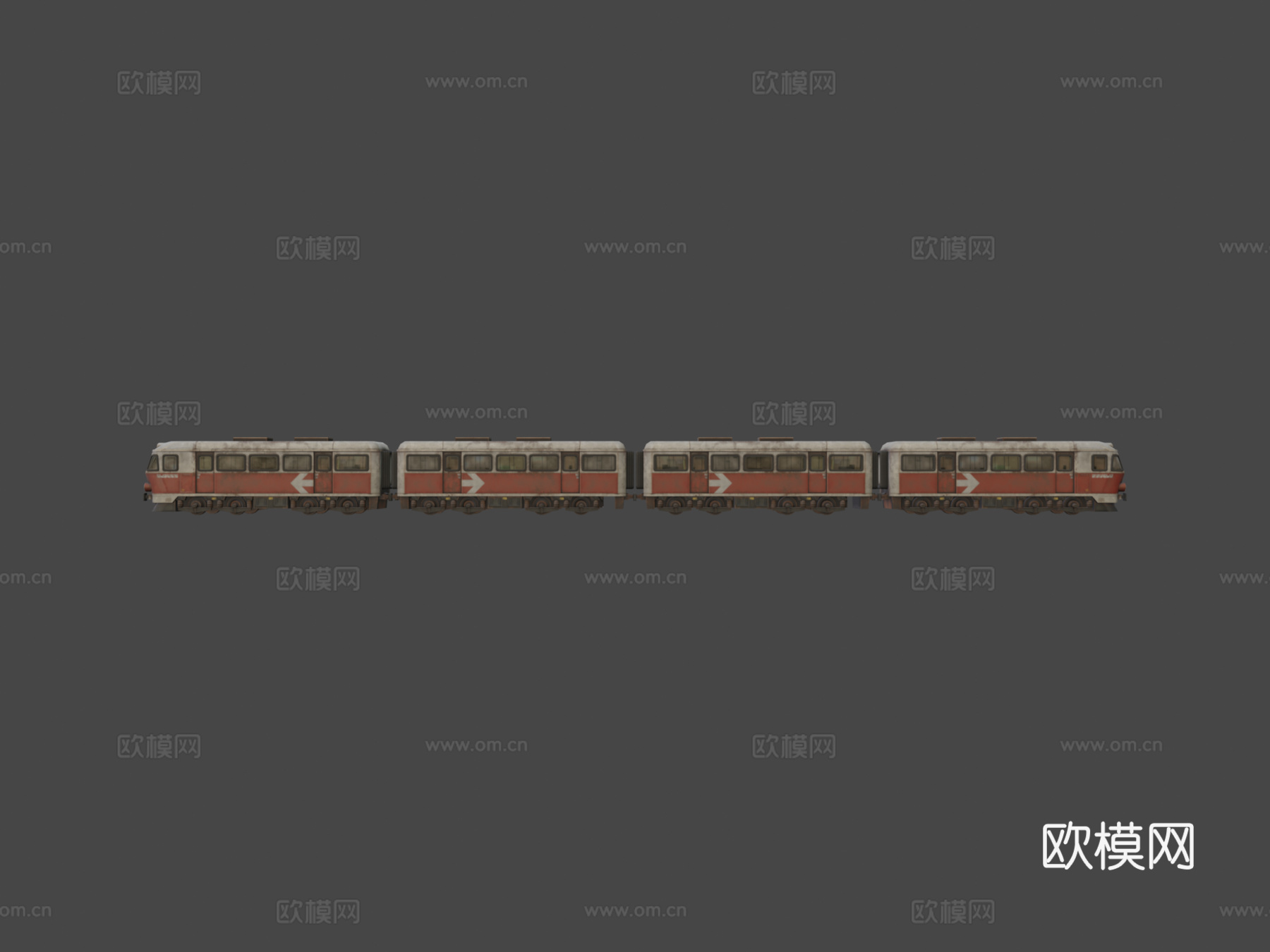 旧地铁列车su模型