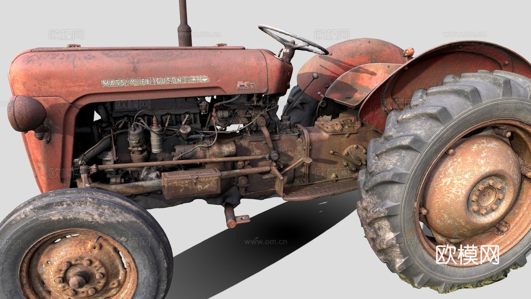 拖拉机Massey Ferguson 35型su模型