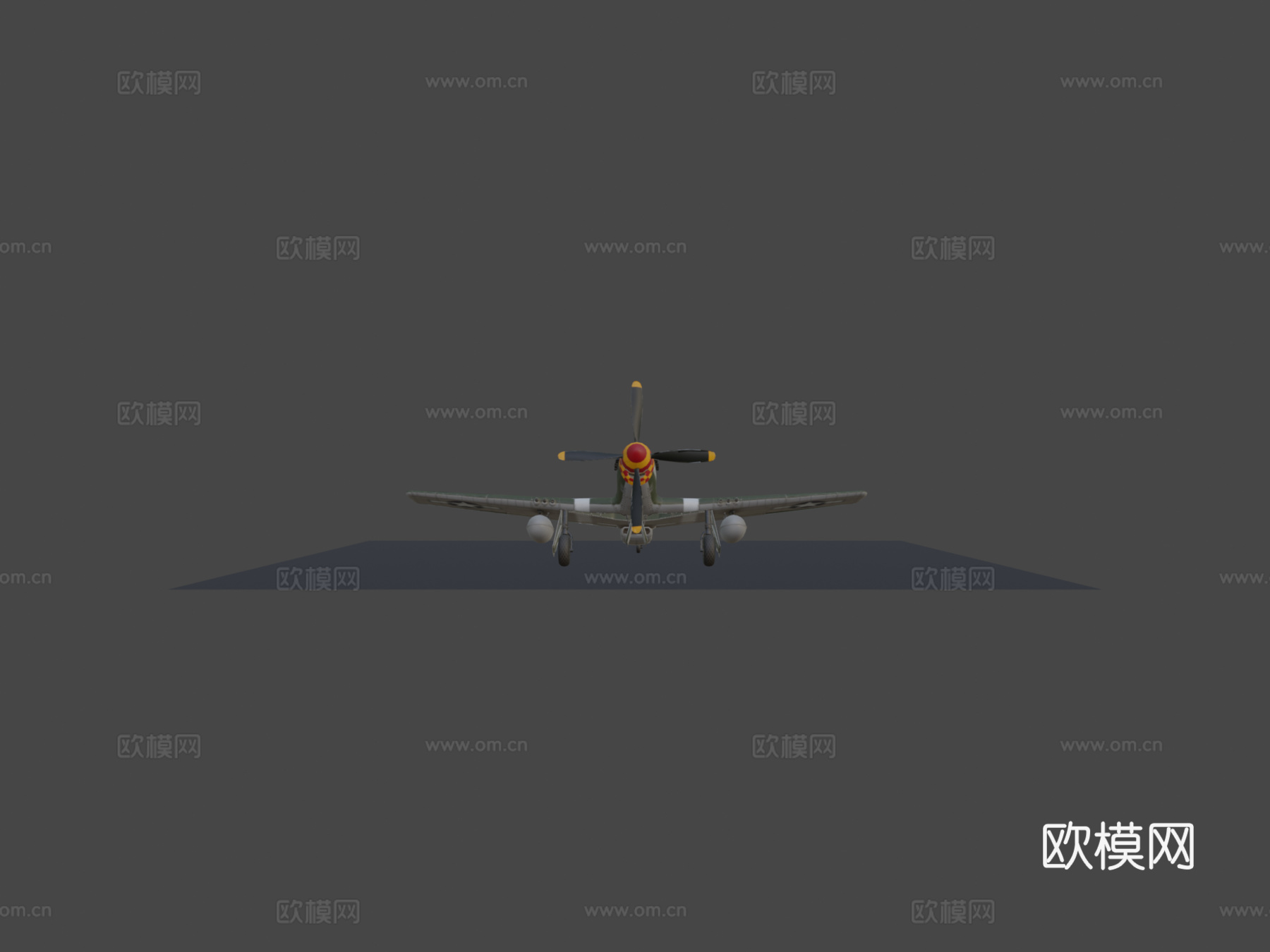 P-51D野马战斗机su模型