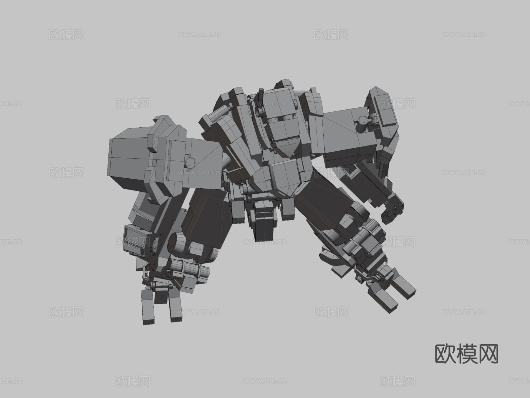 战争前线机甲概念su模型