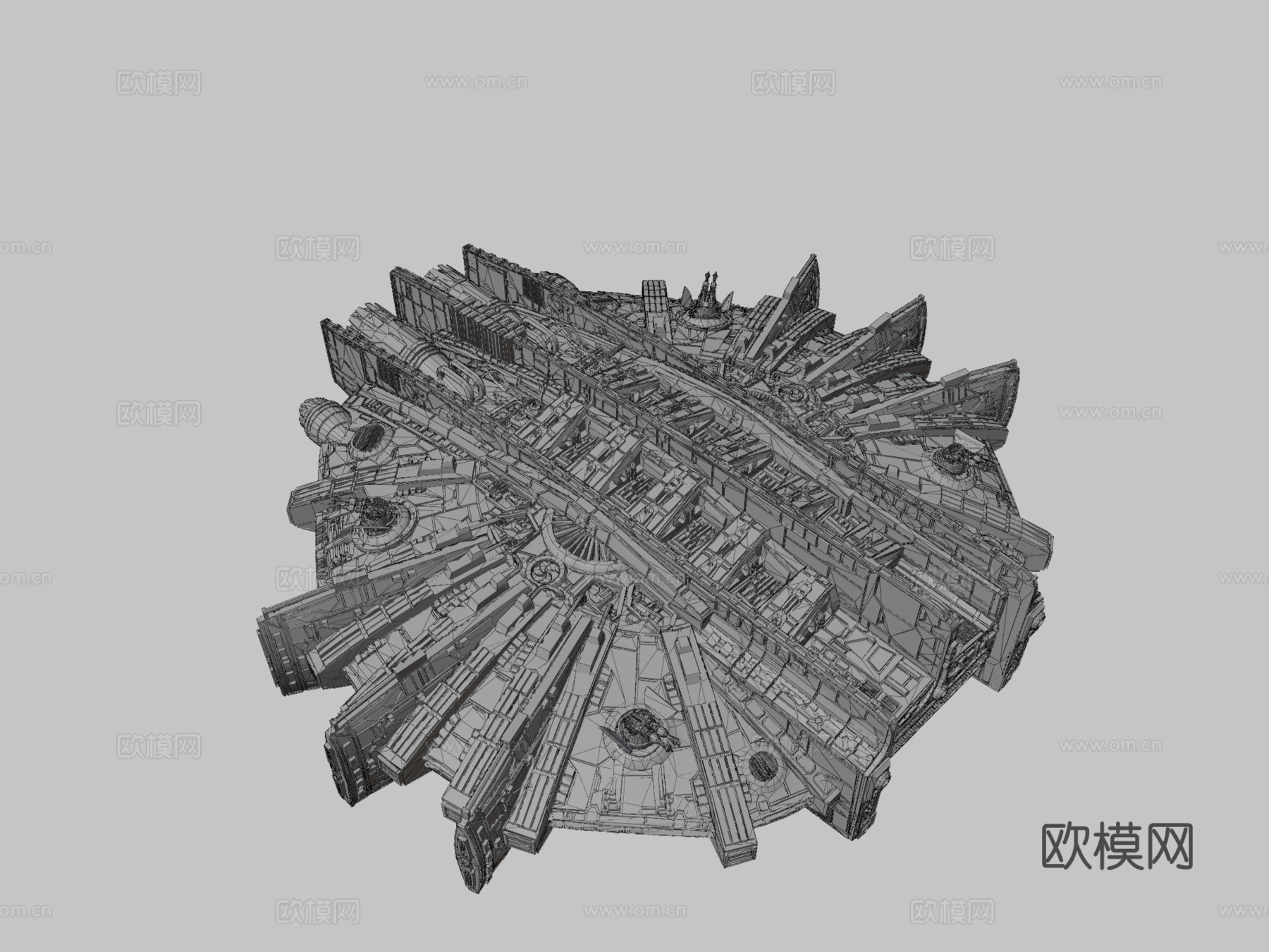 XB982星际飞船展示模型su模型