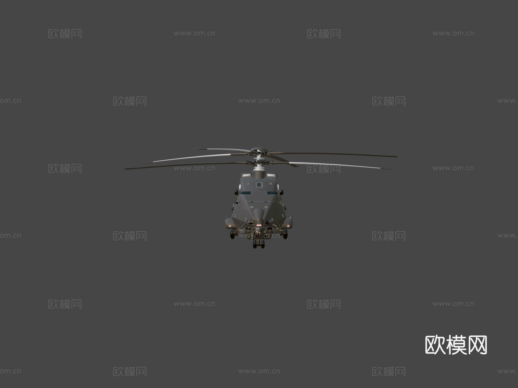 重型攻击无人机直升机su模型
