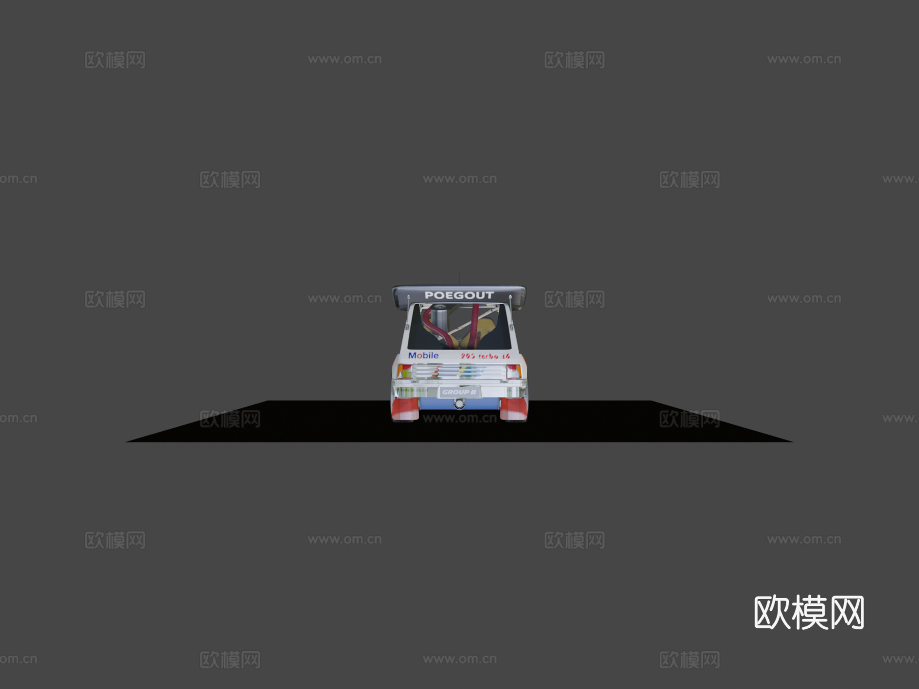 卡通拉力赛车1986su模型