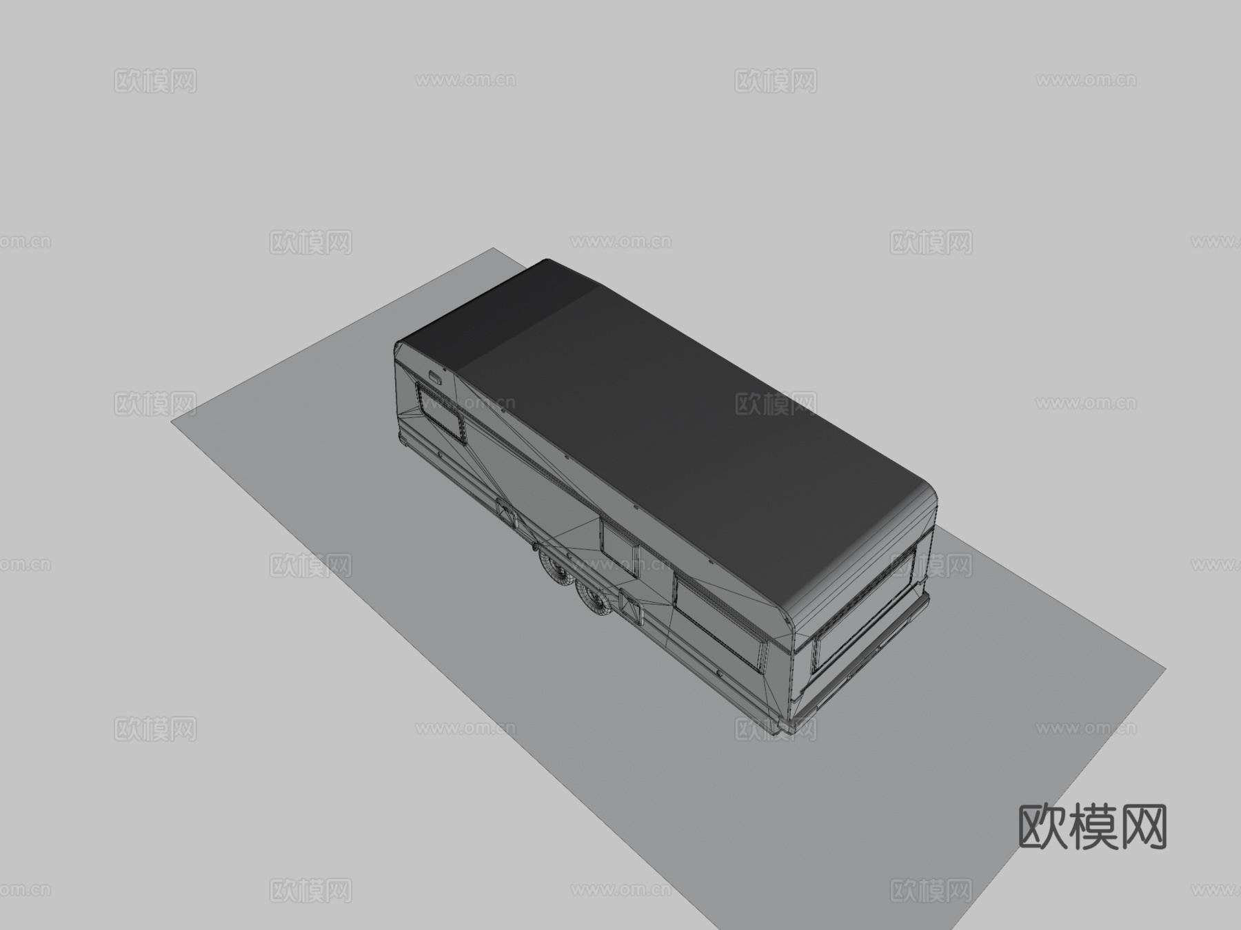 PBR露营拖车su模型
