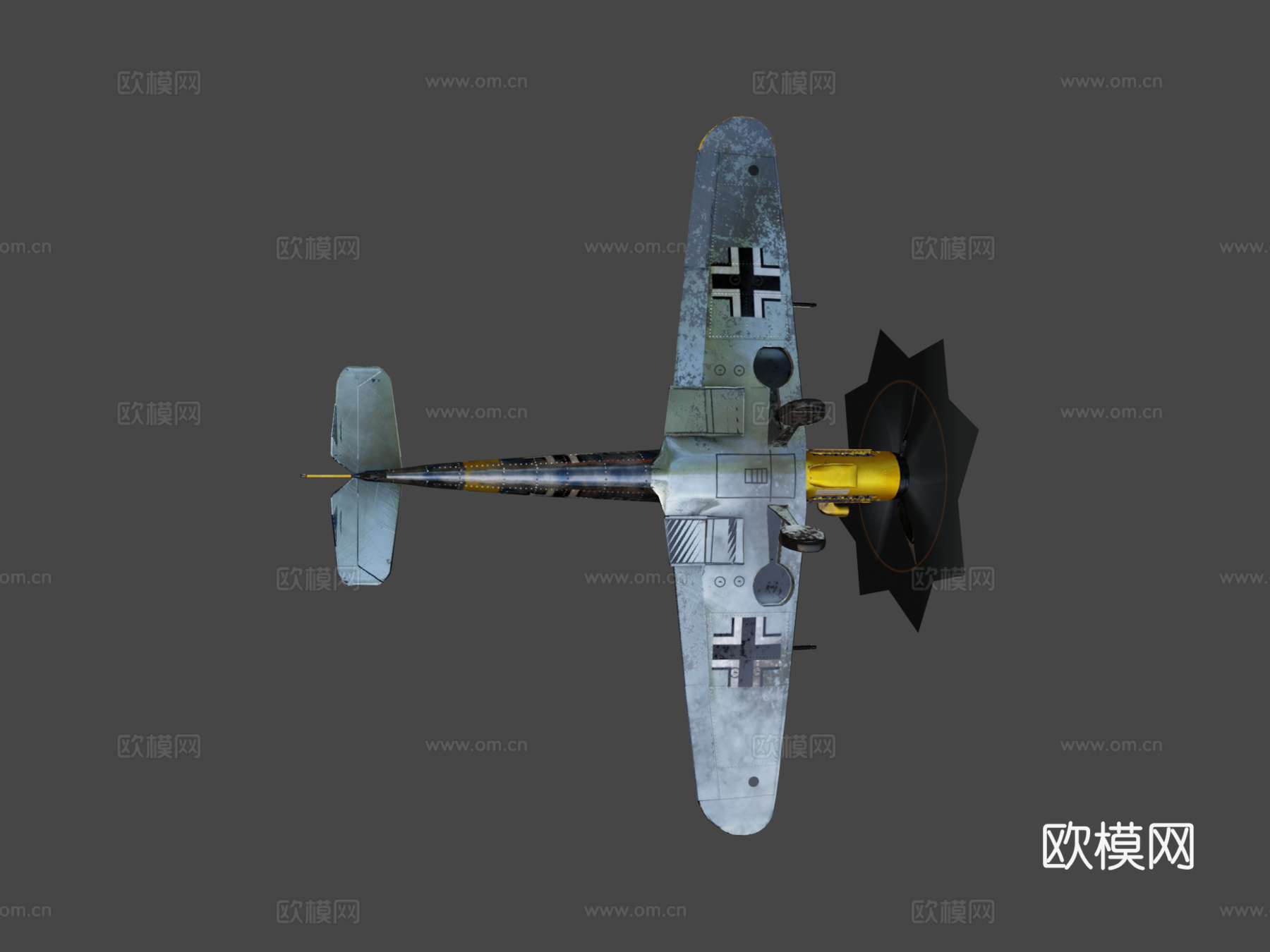 BF 109 F-2梅塞施密特战斗机su模型