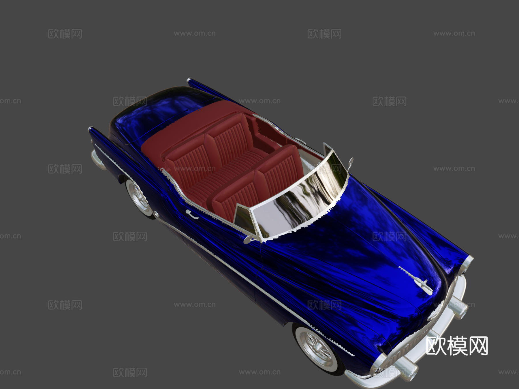 年别克云雀敞篷车su模型