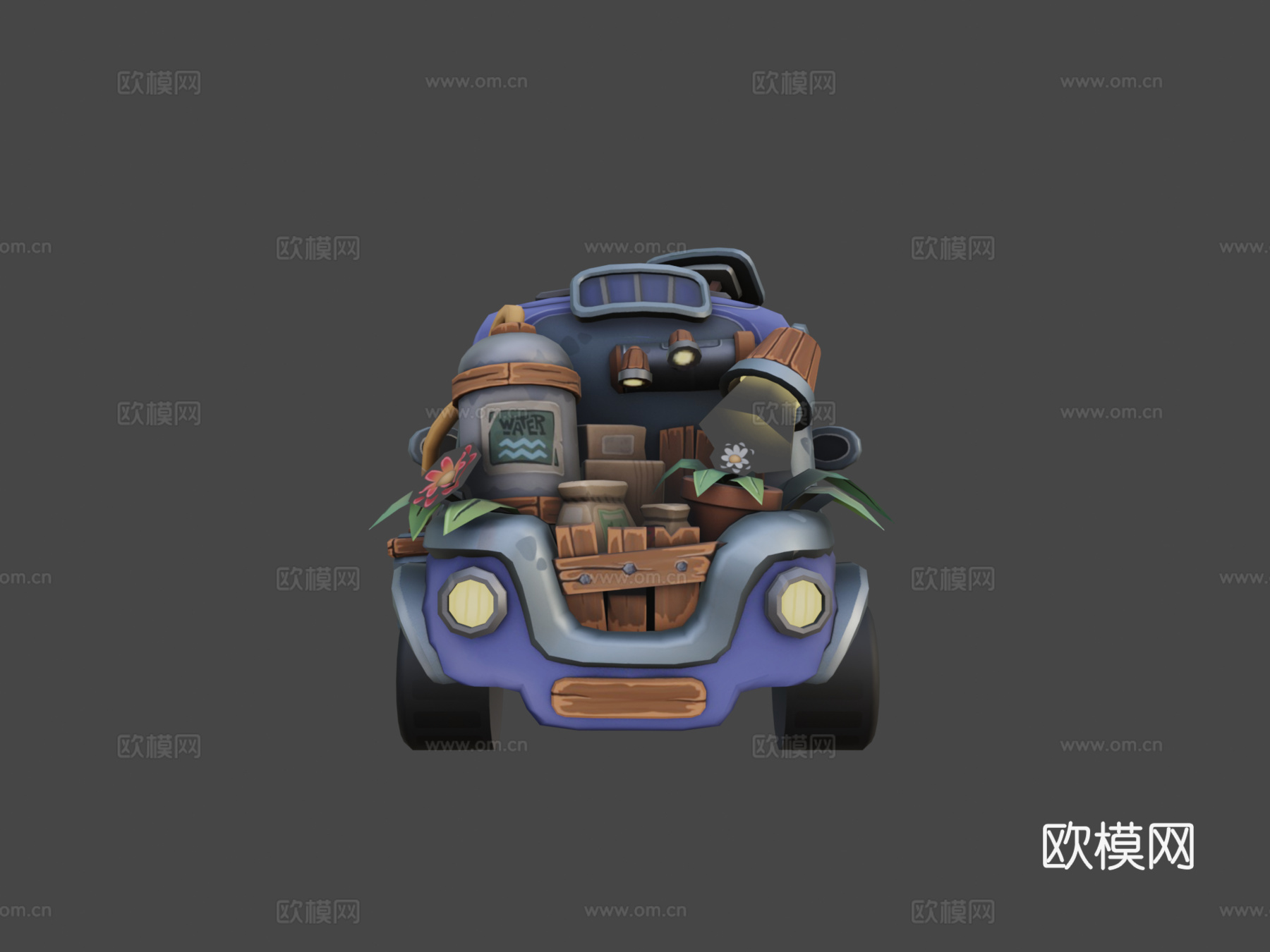 卡通汽车su模型