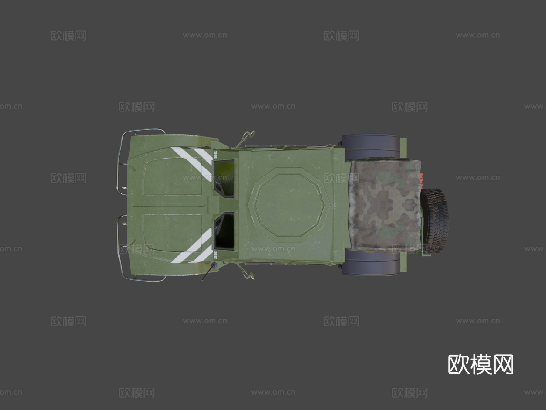 奥什科什M全地形车=美洲狮=su模型