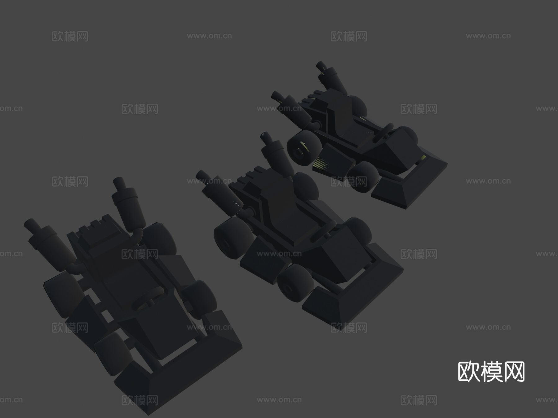风格化卡丁车su模型